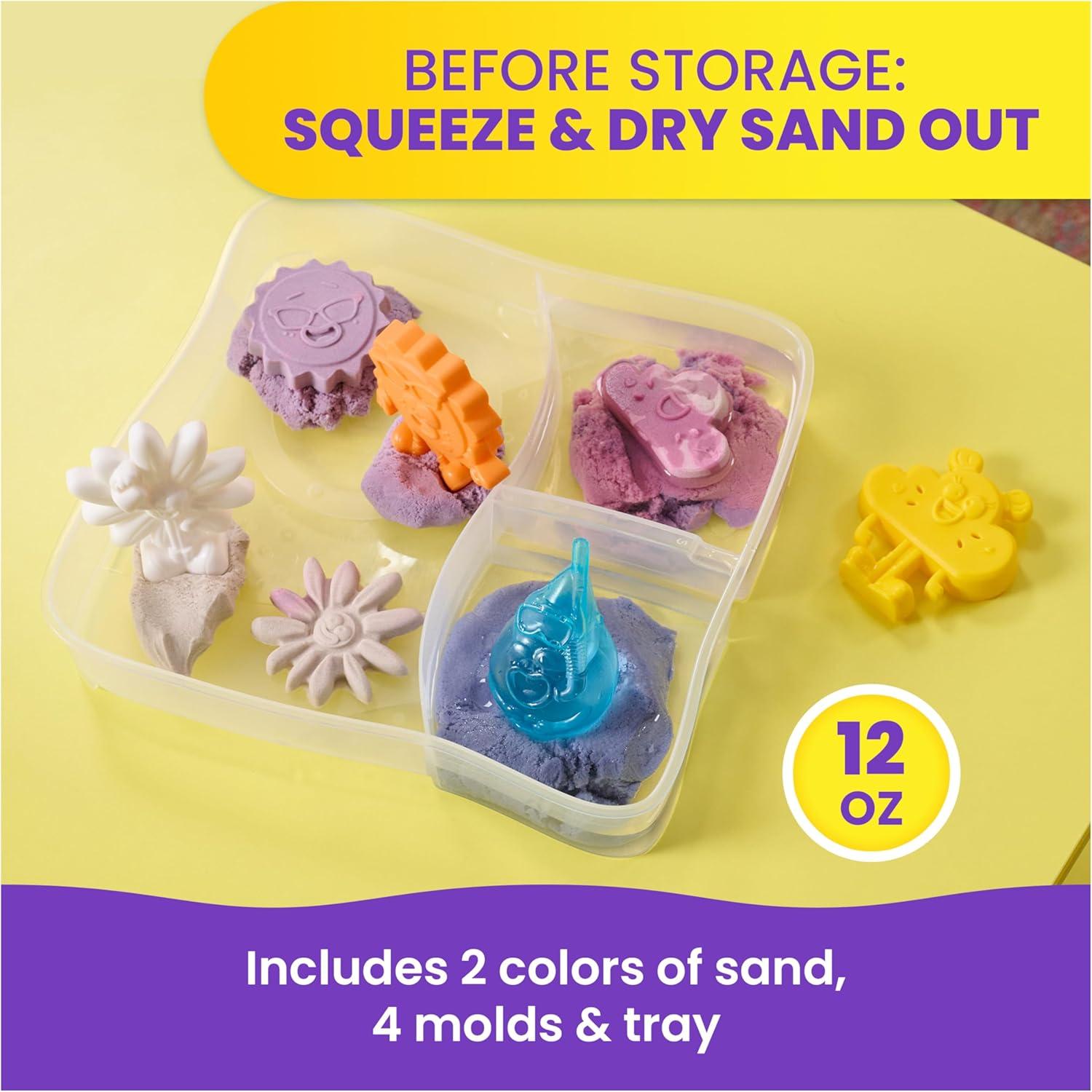 Caja de Arena Kinetic Sand Splash 12oz Multicolor con Moldes