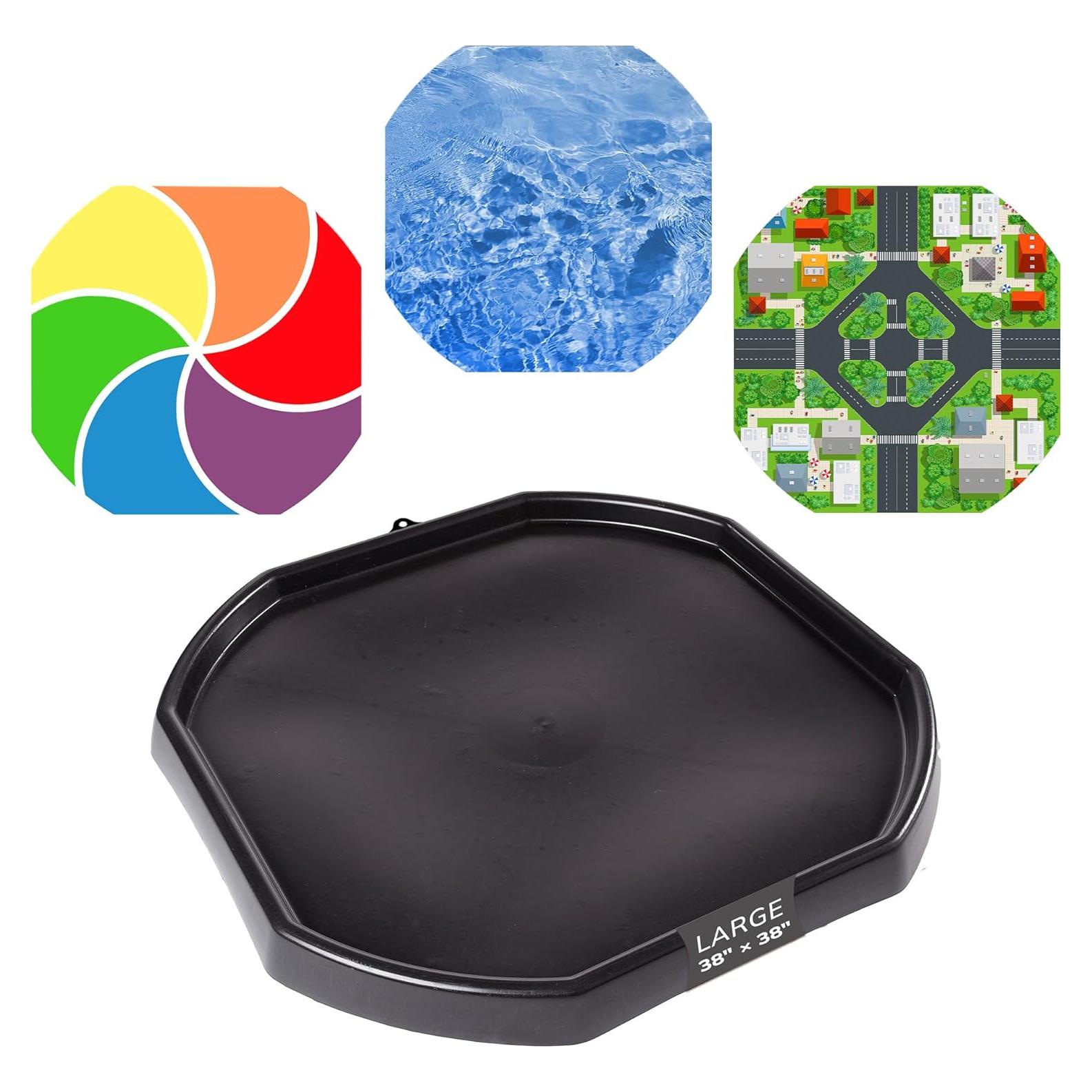 Bandeja Tuff MEKA Grande 96.5x96.5cm con 3 Tapetes Sensoriales