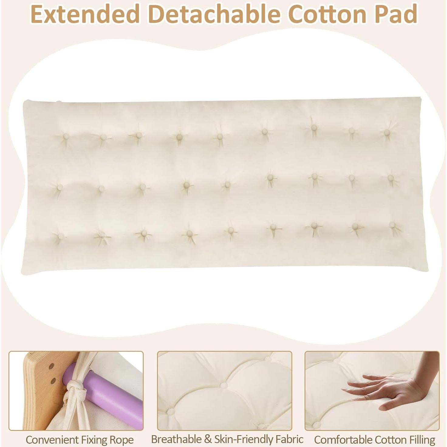 Arco de Escalada de Madera INFANS 6 en 1 con Cojín Suave