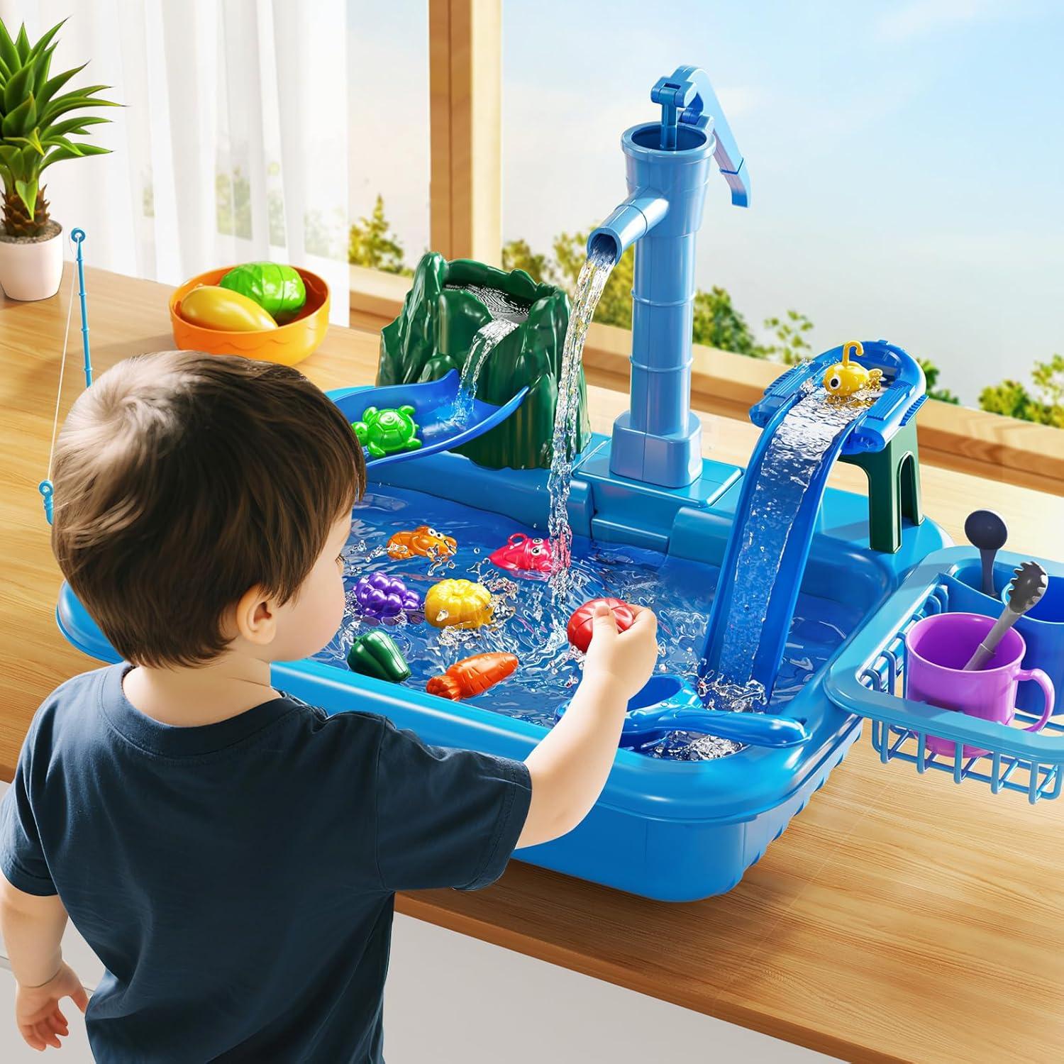 Mesa de Agua KIZONLY para Niños 1-8 Años con Bomba