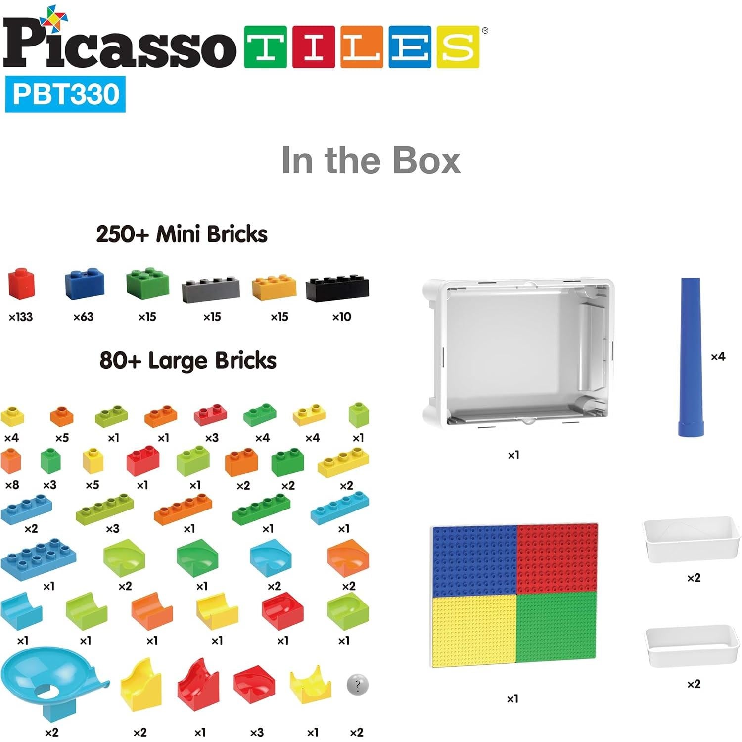 Mesa de Juego y Escritorio PicassoTiles PBT330 con 331 Piezas