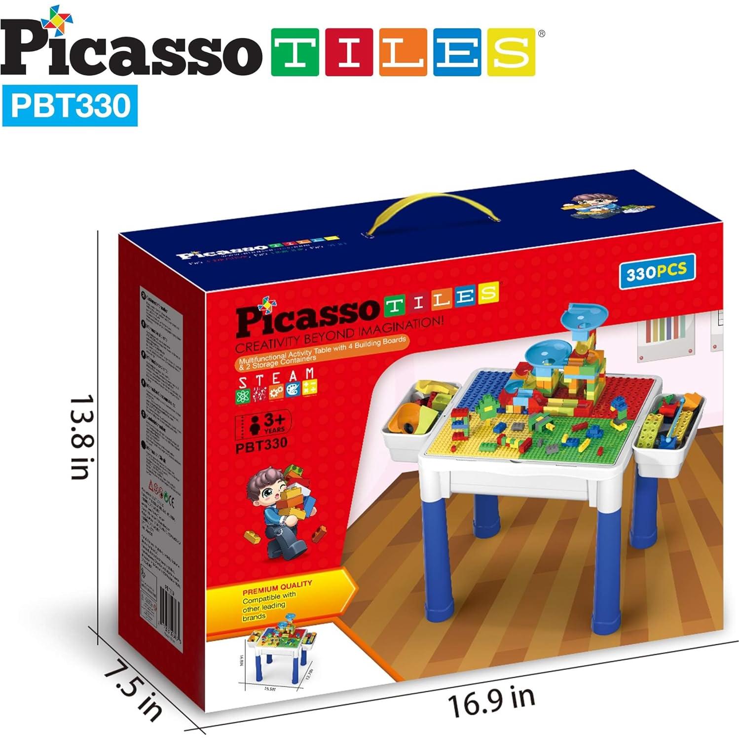 Mesa de Juego y Escritorio PicassoTiles PBT330 con 331 Piezas