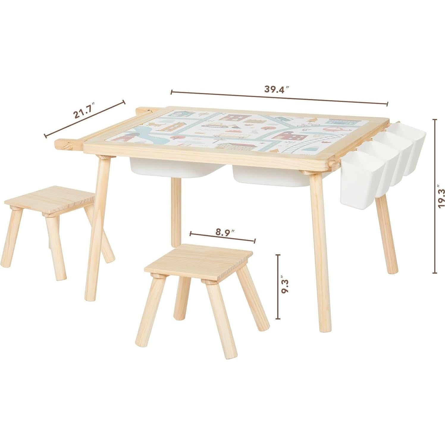 Juego de Mesa y Sillas Sensorial 5 en 1 COOKIE BUNNY