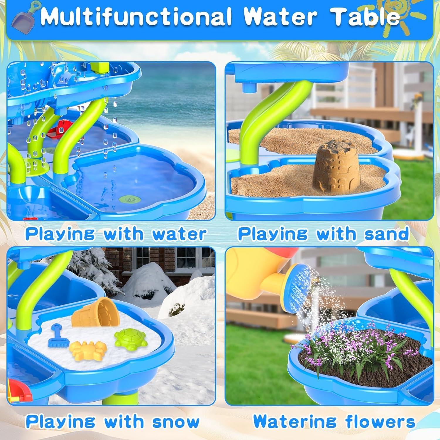 Mesa de Agua EPPO para Niños 3-5 Años, 4 Niveles, Juguetes