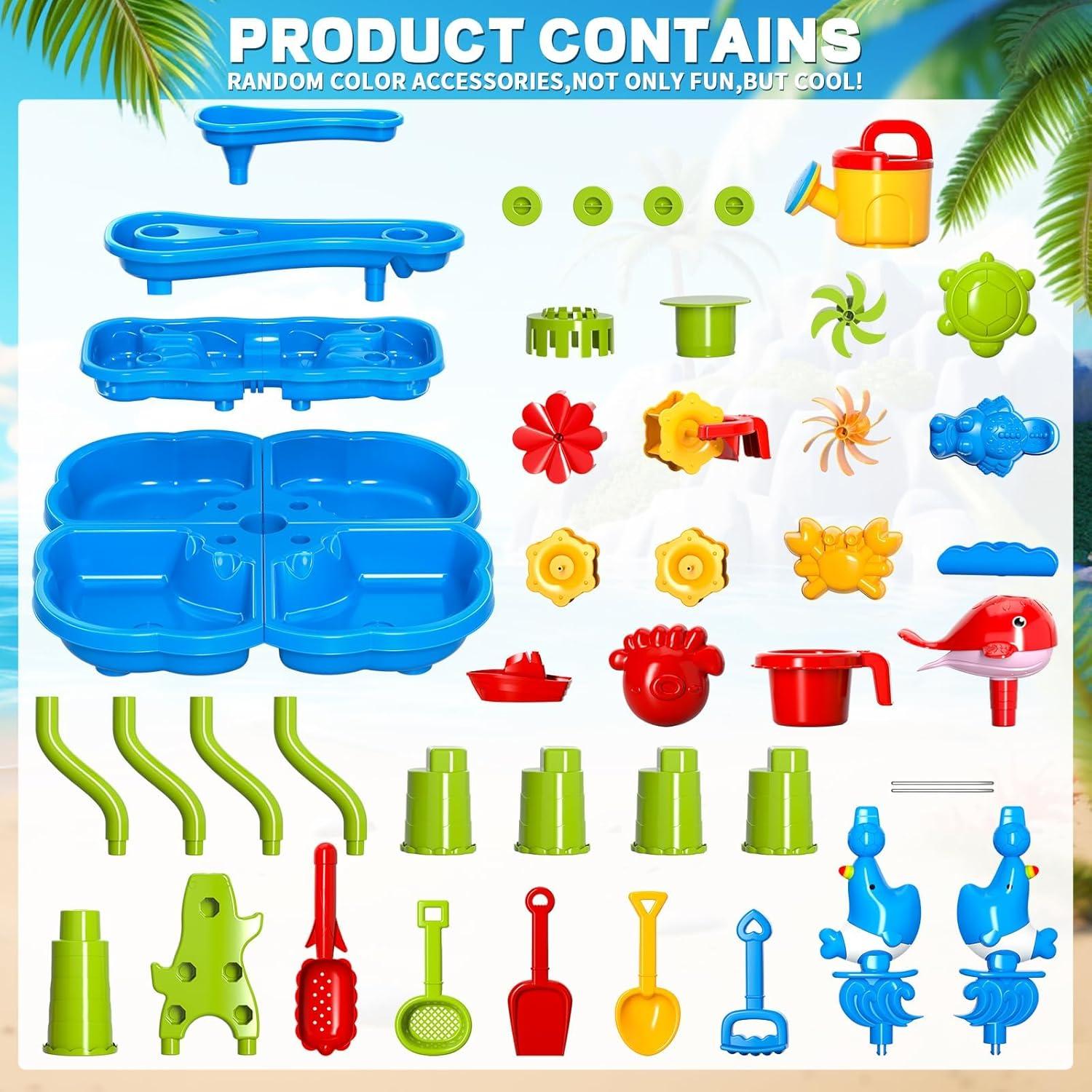 Mesa de Agua EPPO para Niños 3-5 Años, 4 Niveles, Juguetes