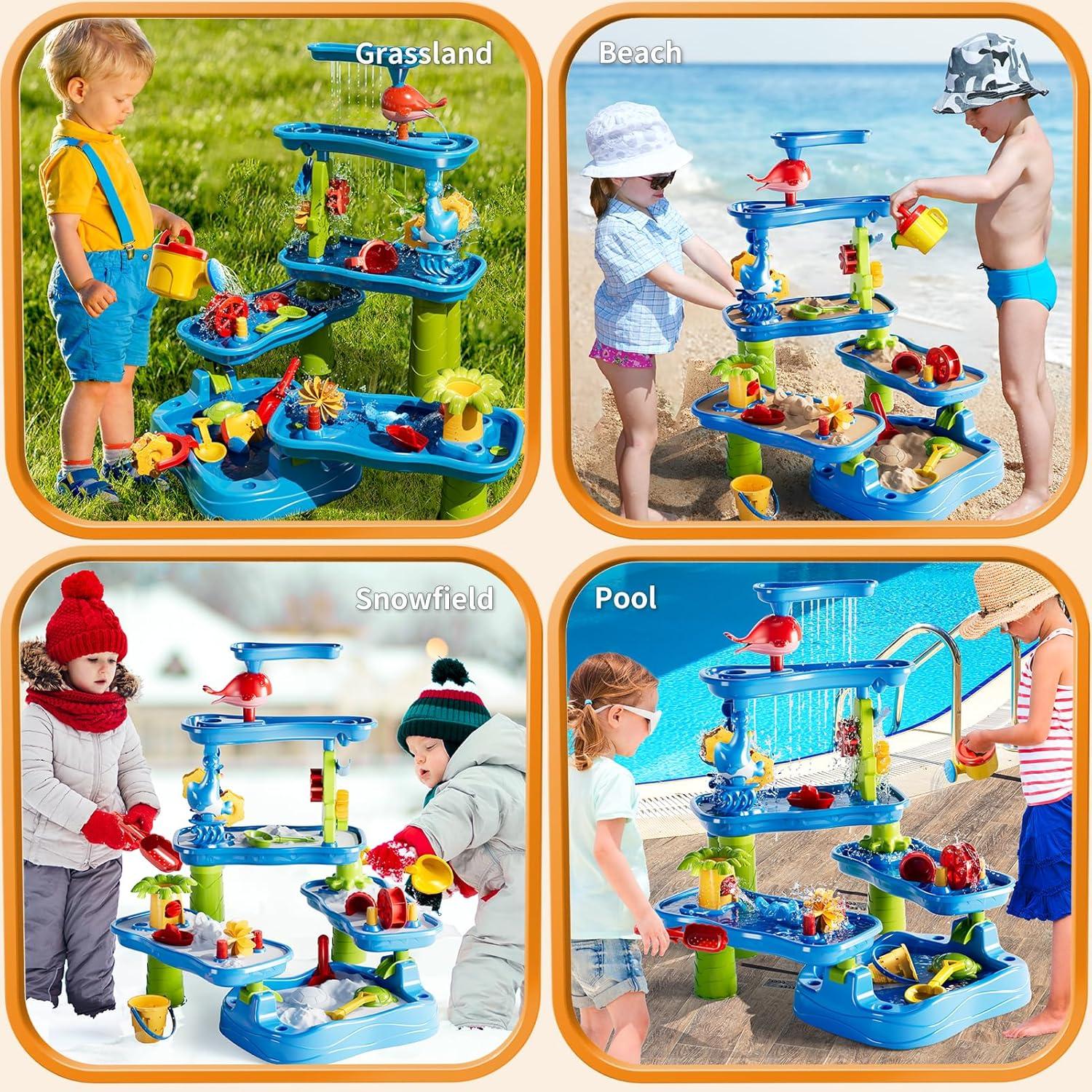 Mesa de Agua 5 Niveles Beby Buty para Niños 3-8 Años