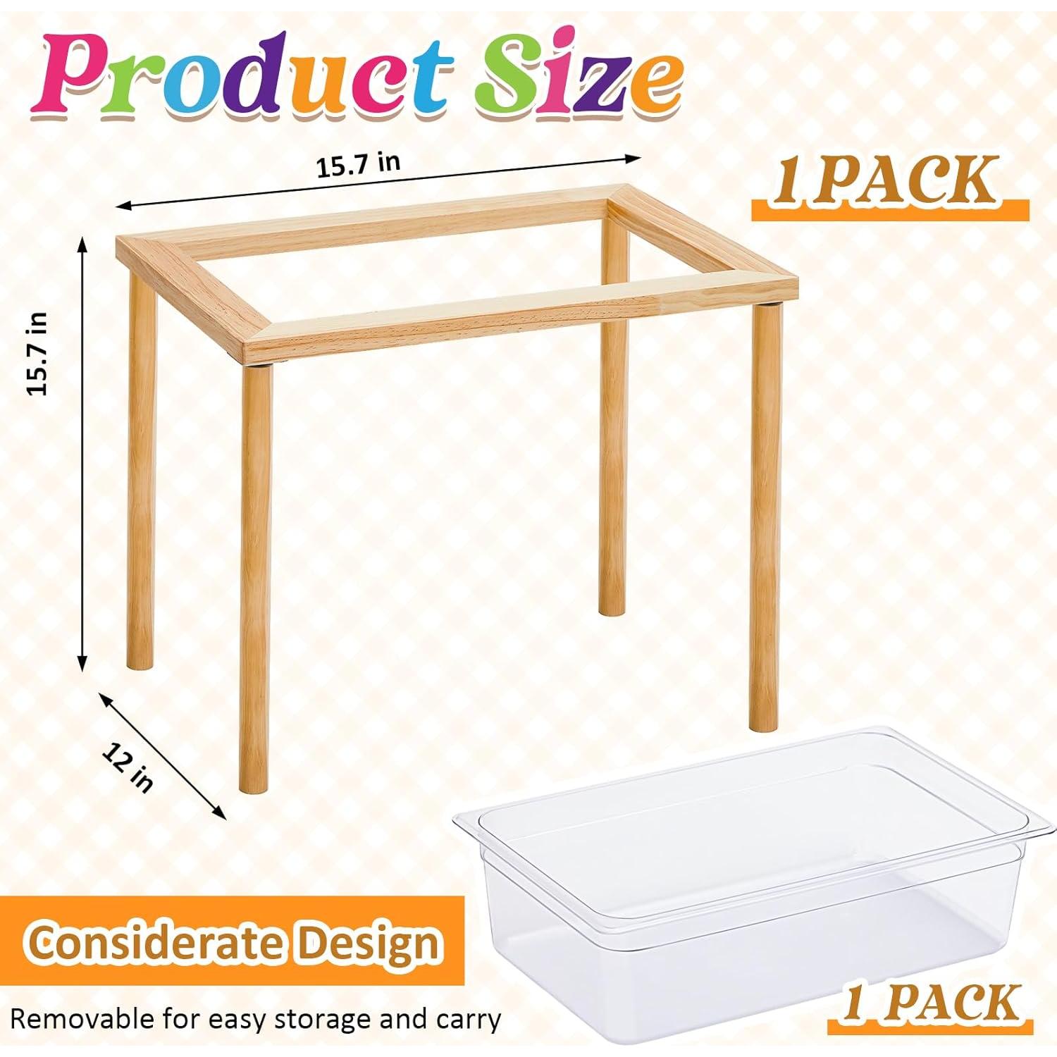 Mesa Sensorial de Madera Uiifan para Niños 2-4 Años
