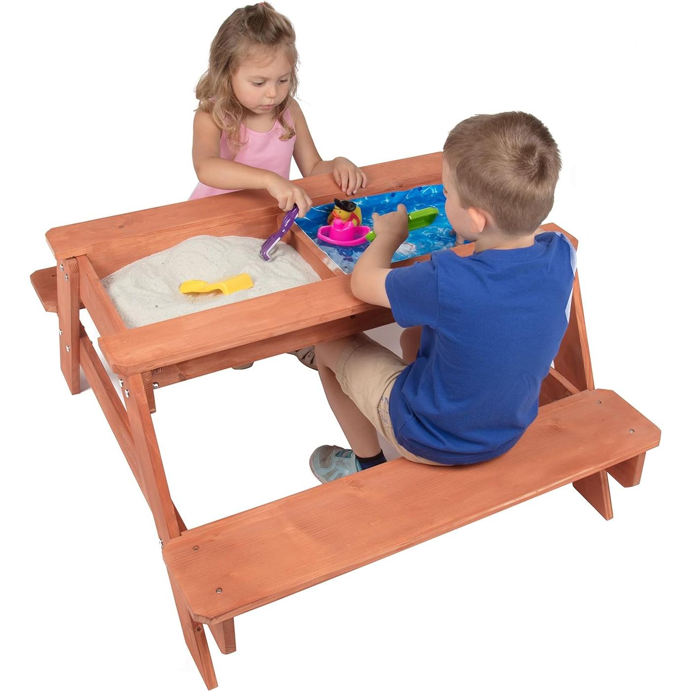 Mesa de Picnic Multifuncional 3 en 1 SVA-SWP-266 109cm Madera