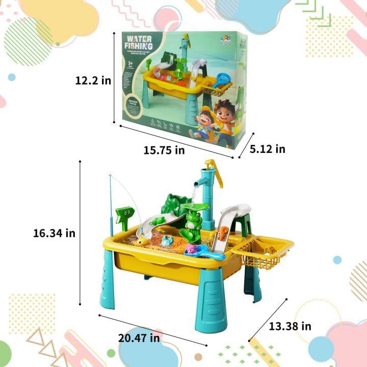 Mesa de Agua para Pesca Ysityum 52x34 cm para Niños 3+