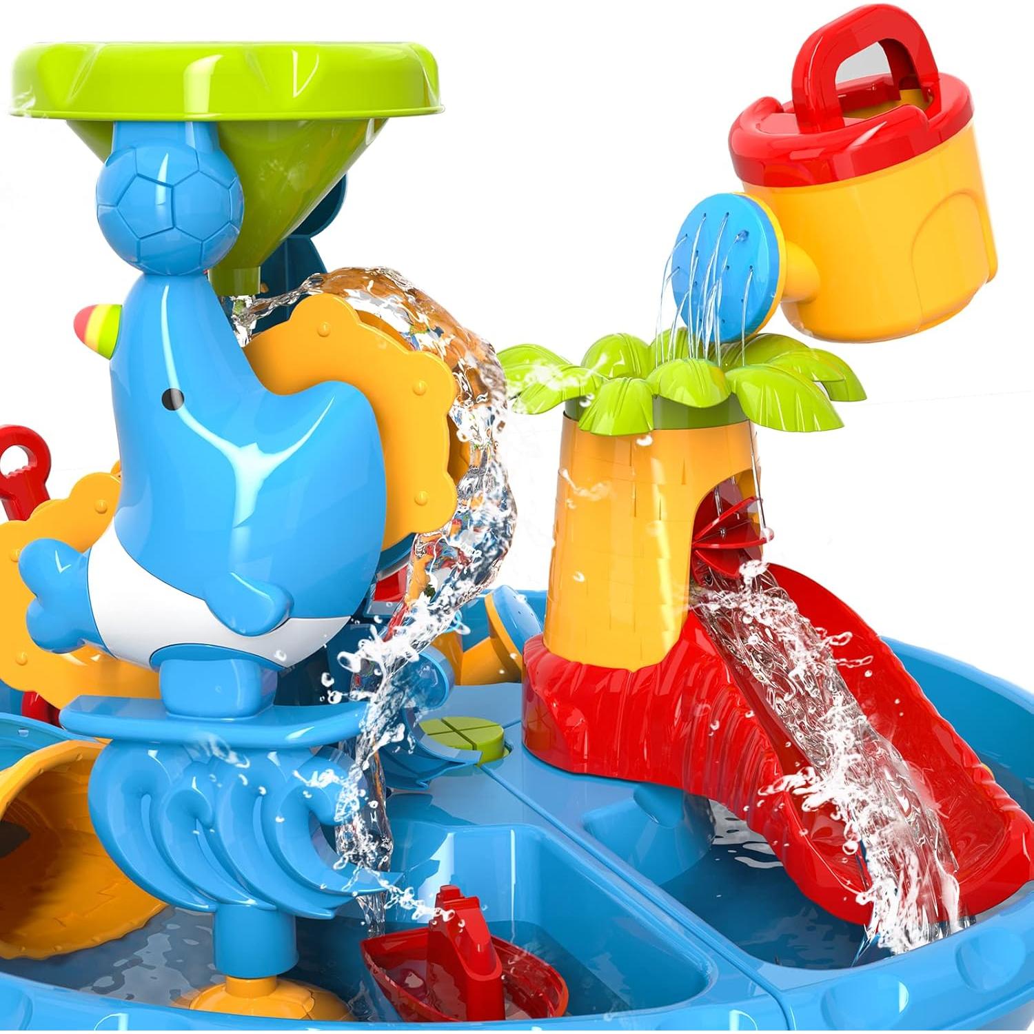 Mesa de Agua y Arena 3-en-1 WATUDOU para Niños 3-5 Años