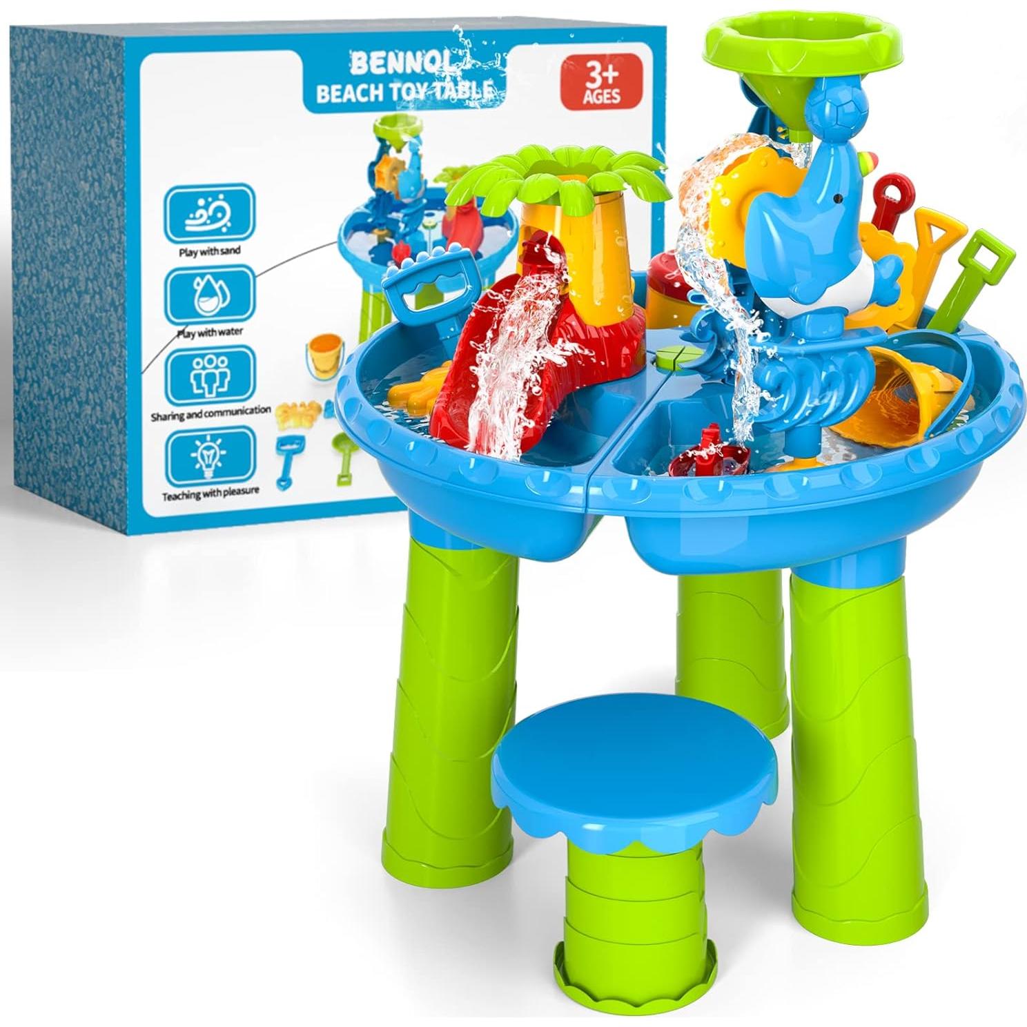 Mesa de Agua y Arena 3-en-1 WATUDOU para Niños 3-5 Años