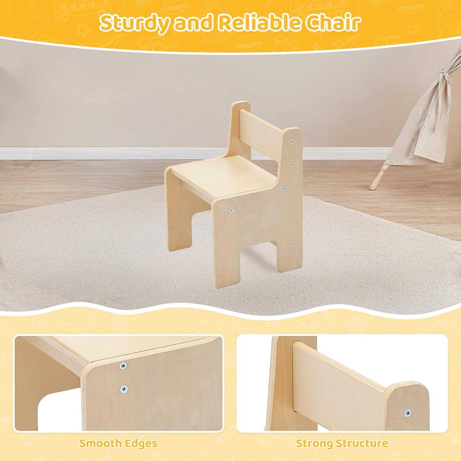 Mesa Sensorial Infantil Doreroom con Sillas y Almacenamiento