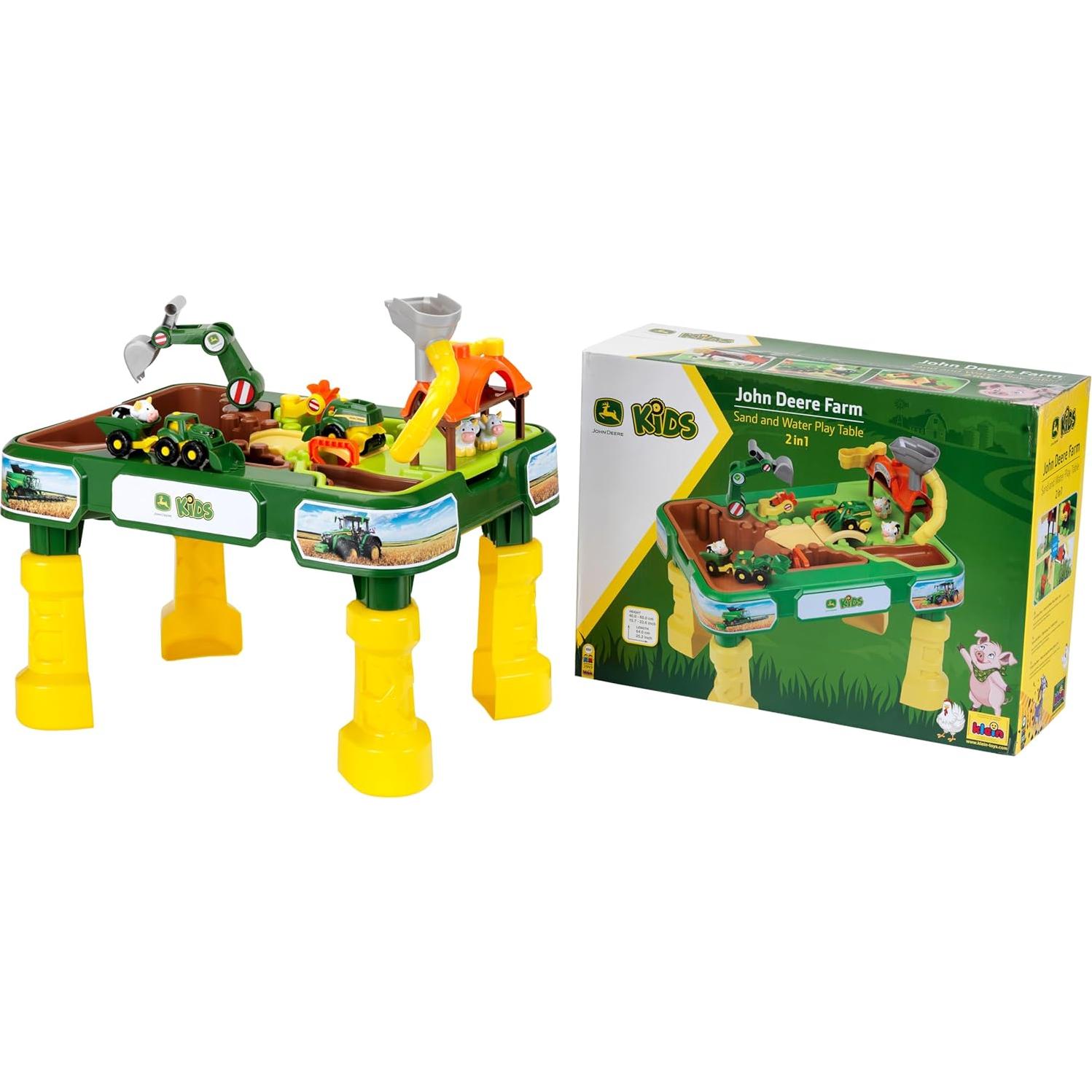 Mesa de Juego de Arena y Agua John Deere Theo Klein 64x46cm