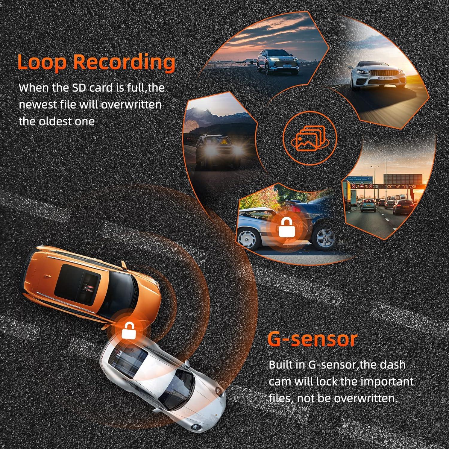 Cámara Dash SPADE 4K Delantera y Trasera WiFi GPS 64GB