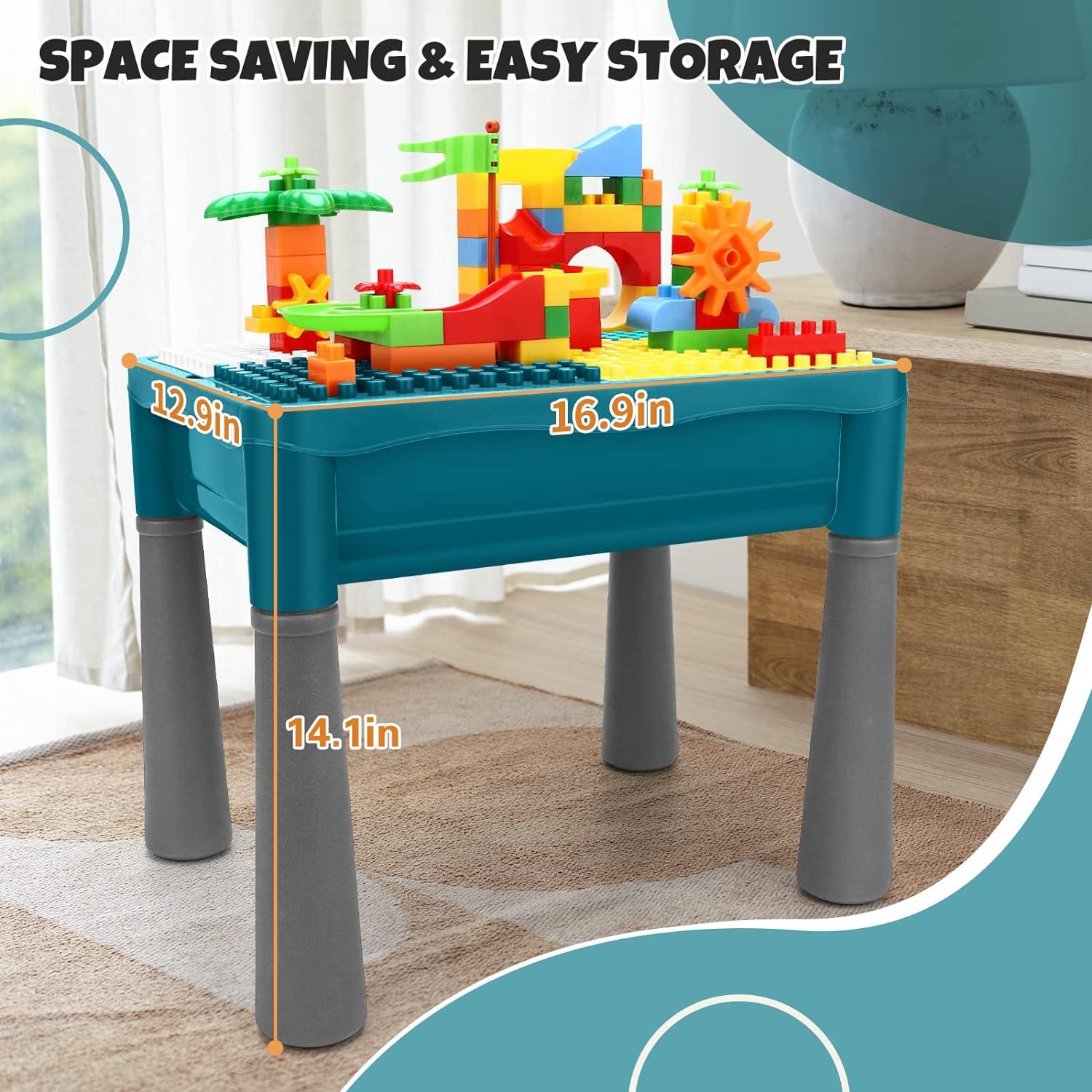 Mesa de Actividades Doble Cara NIWOTA con Almacenamiento 105 Piezas