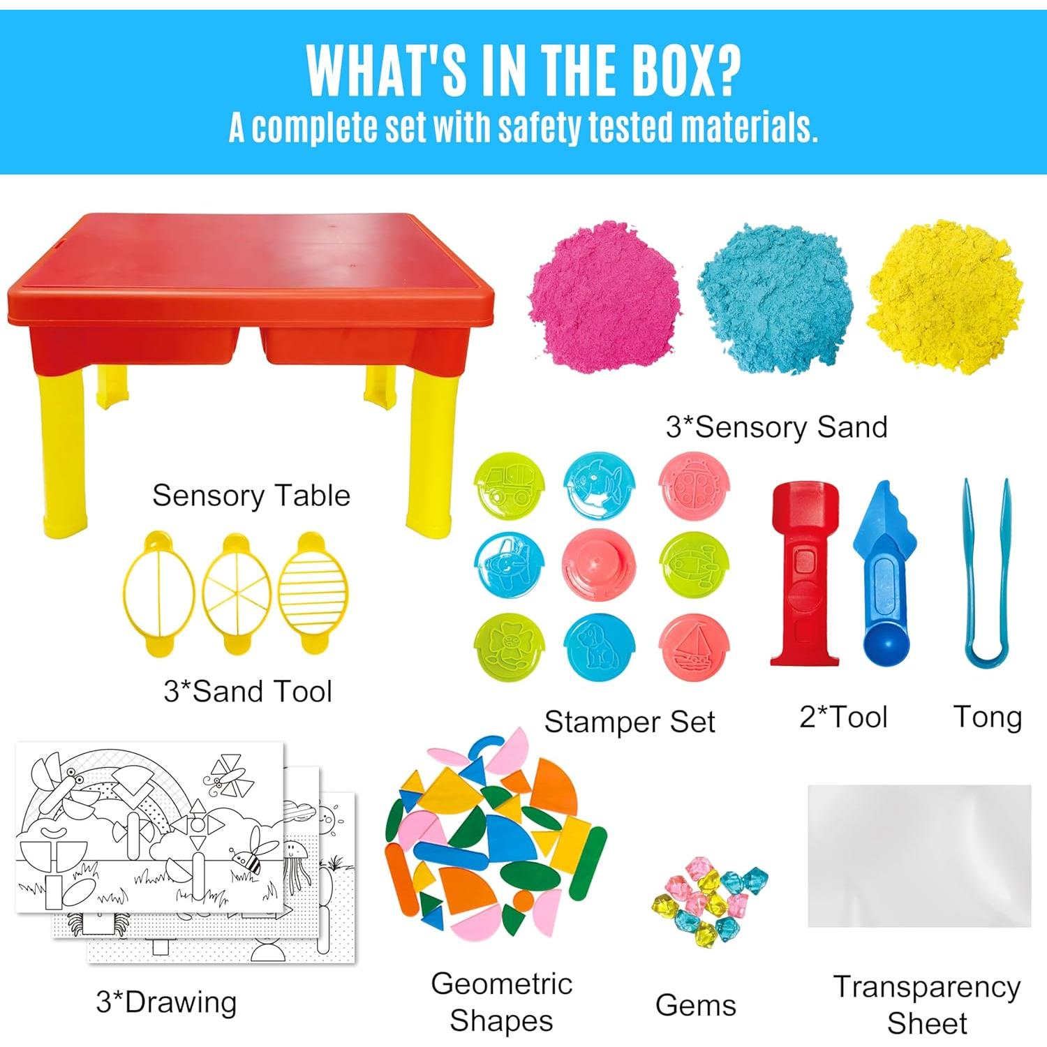 Mesa Sensorial Carolart TABLE-T para Niños 43.2x29.2 cm