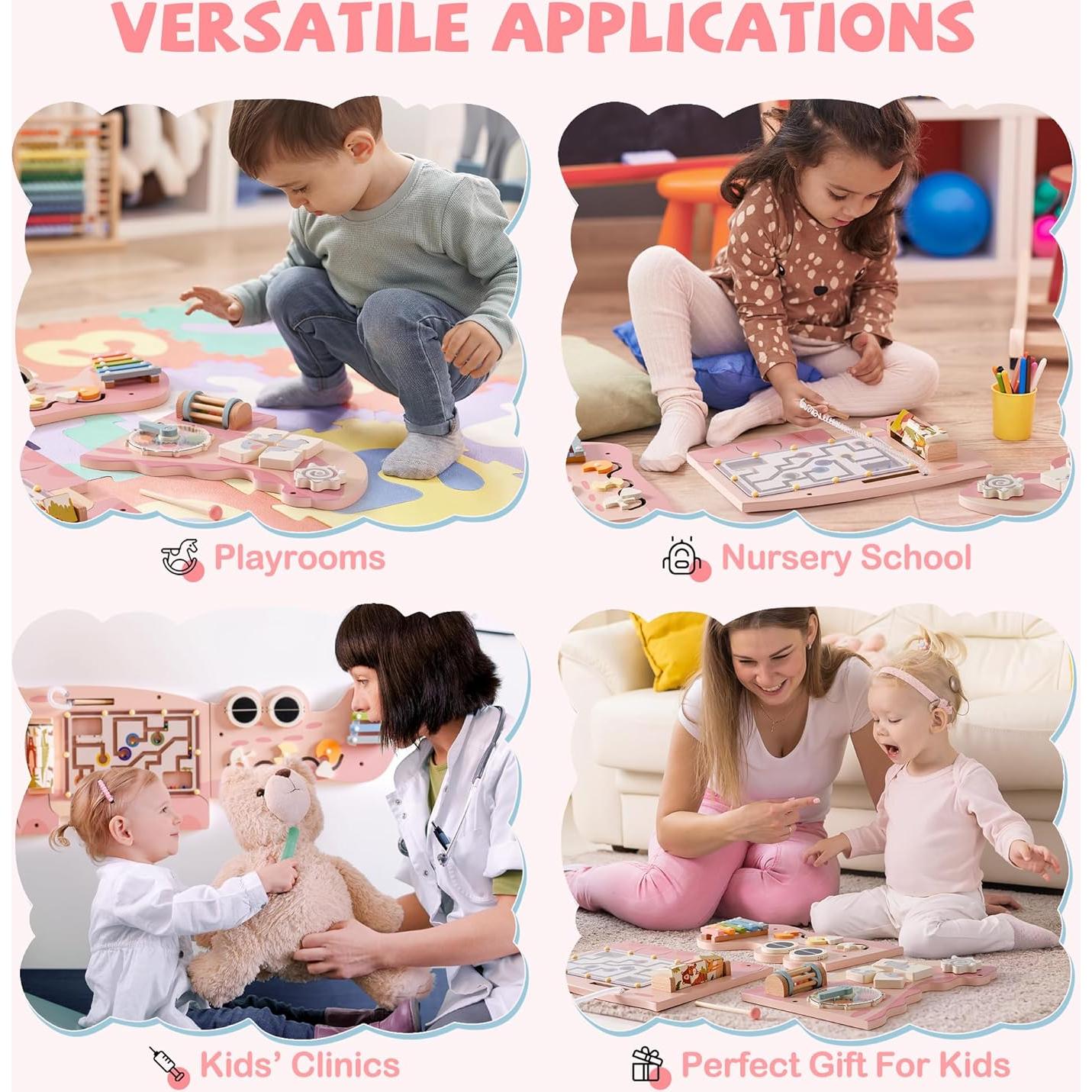 Tablero Ocupado de Madera Robud para Niños - Juguete Montessori