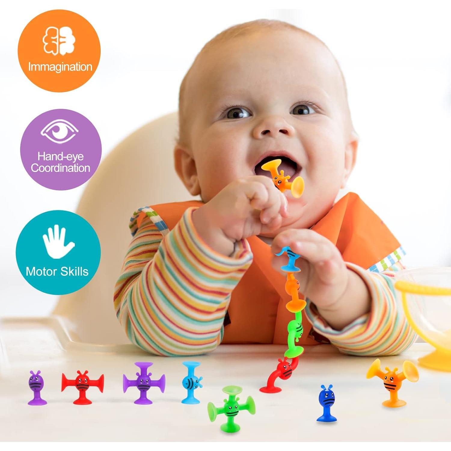 Juguete de Ventosa Montessori ZMZS 40 Piezas para Bebés 3+ Años