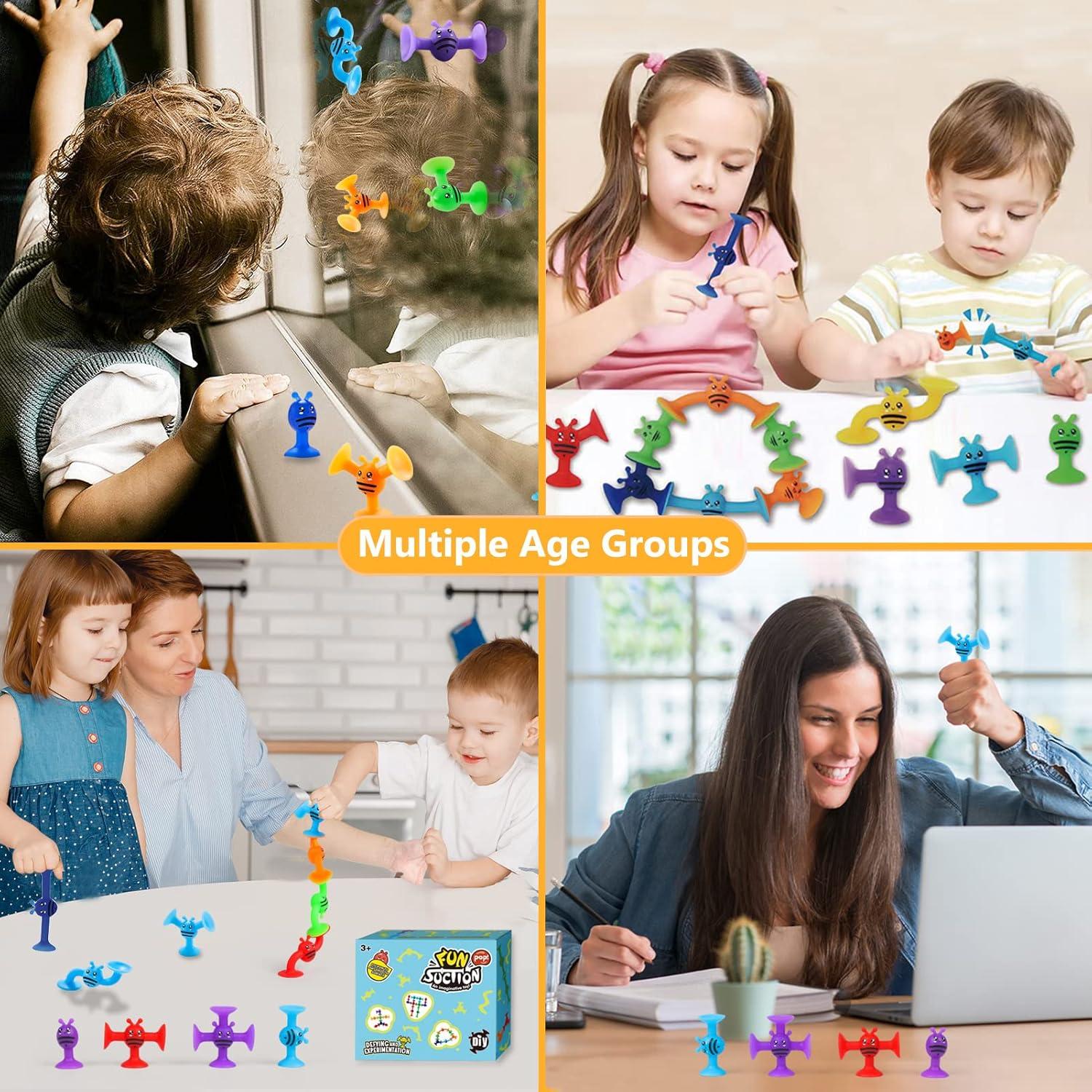 Juguete de Ventosa Montessori ZMZS 40 Piezas para Bebés 3+ Años