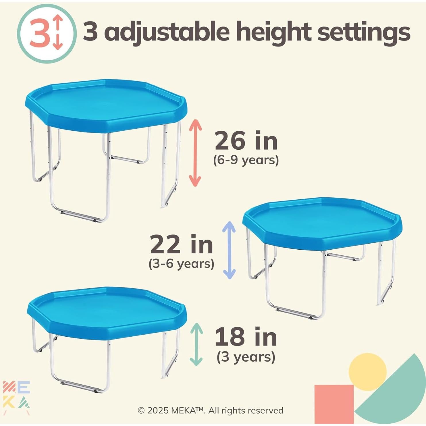 Bandeja Sensorial Tuff MEKA Grande Azul - Mesa de Agua y Arena