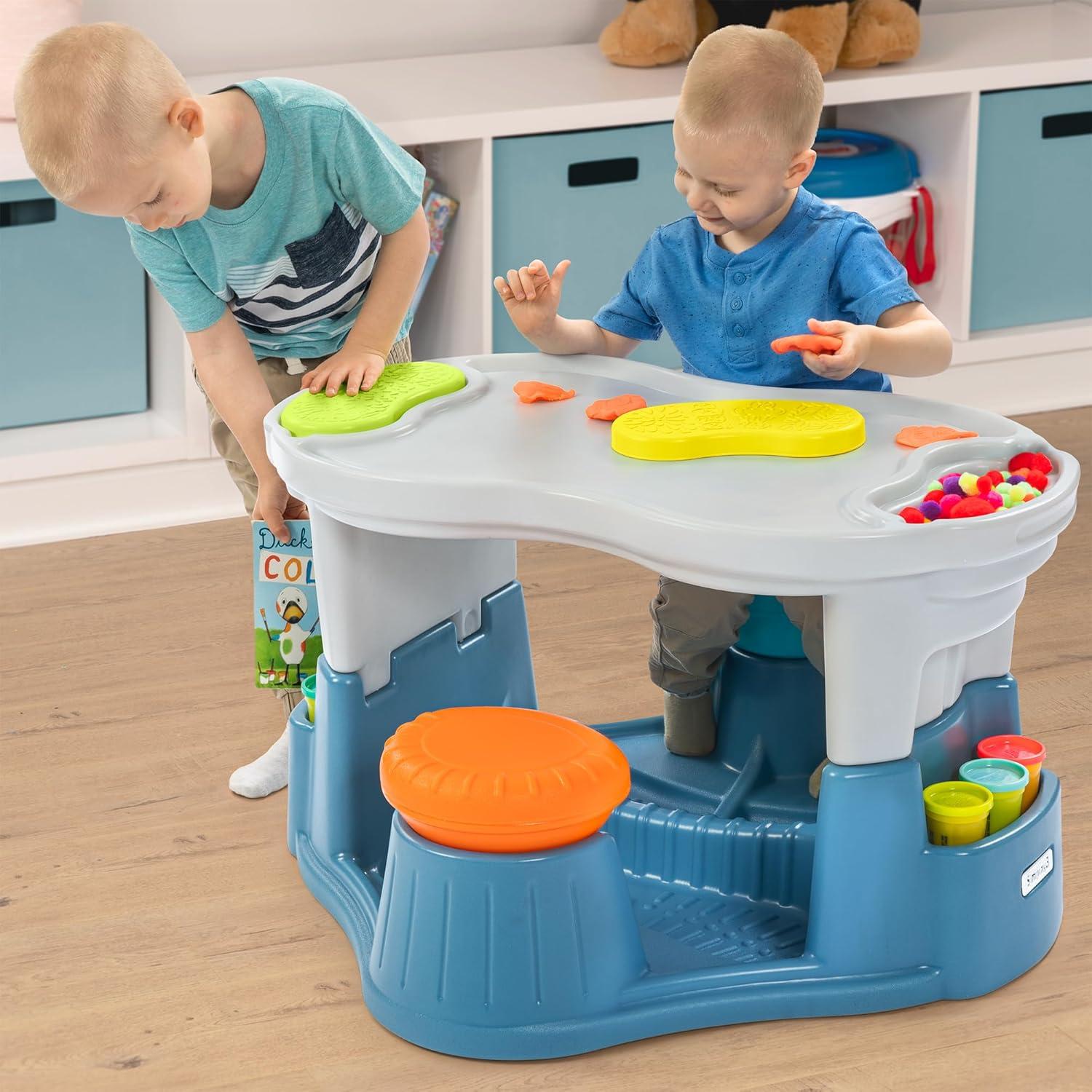 Mesa Sensorial Simplay3 para Niños 1-6 Años con Almacenamiento