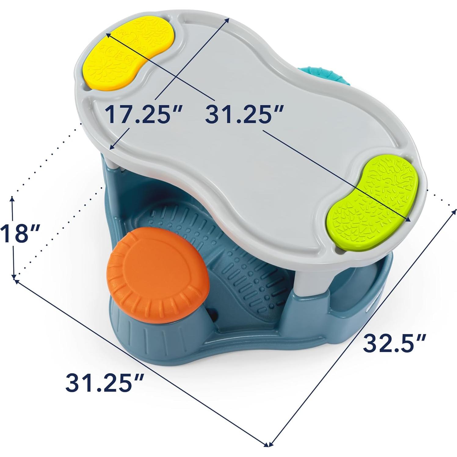 Mesa Sensorial Simplay3 para Niños 1-6 Años con Almacenamiento