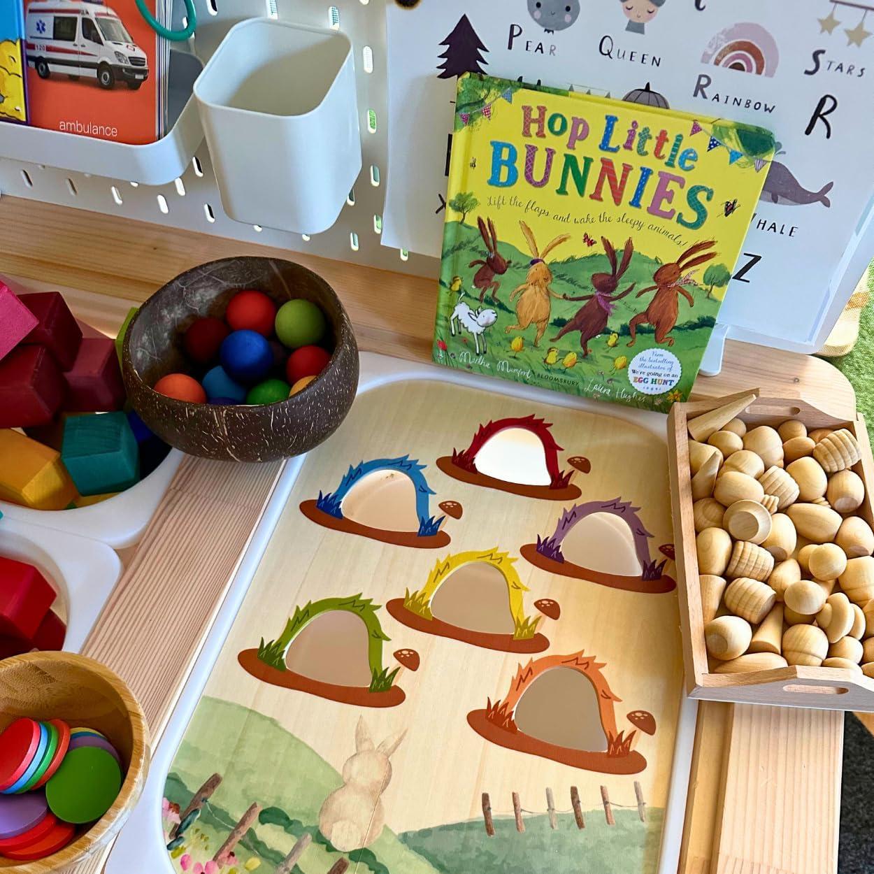 Insertos de Mesa Sensorial Flisat Nordic Cubs - Oso y Conejo