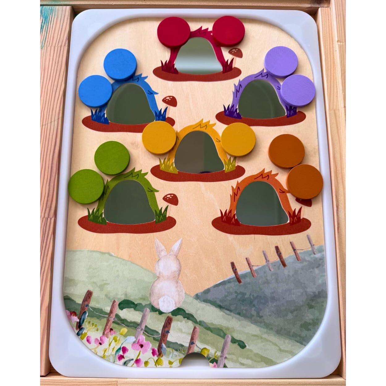 Insertos de Mesa Sensorial Flisat Nordic Cubs - Oso y Conejo