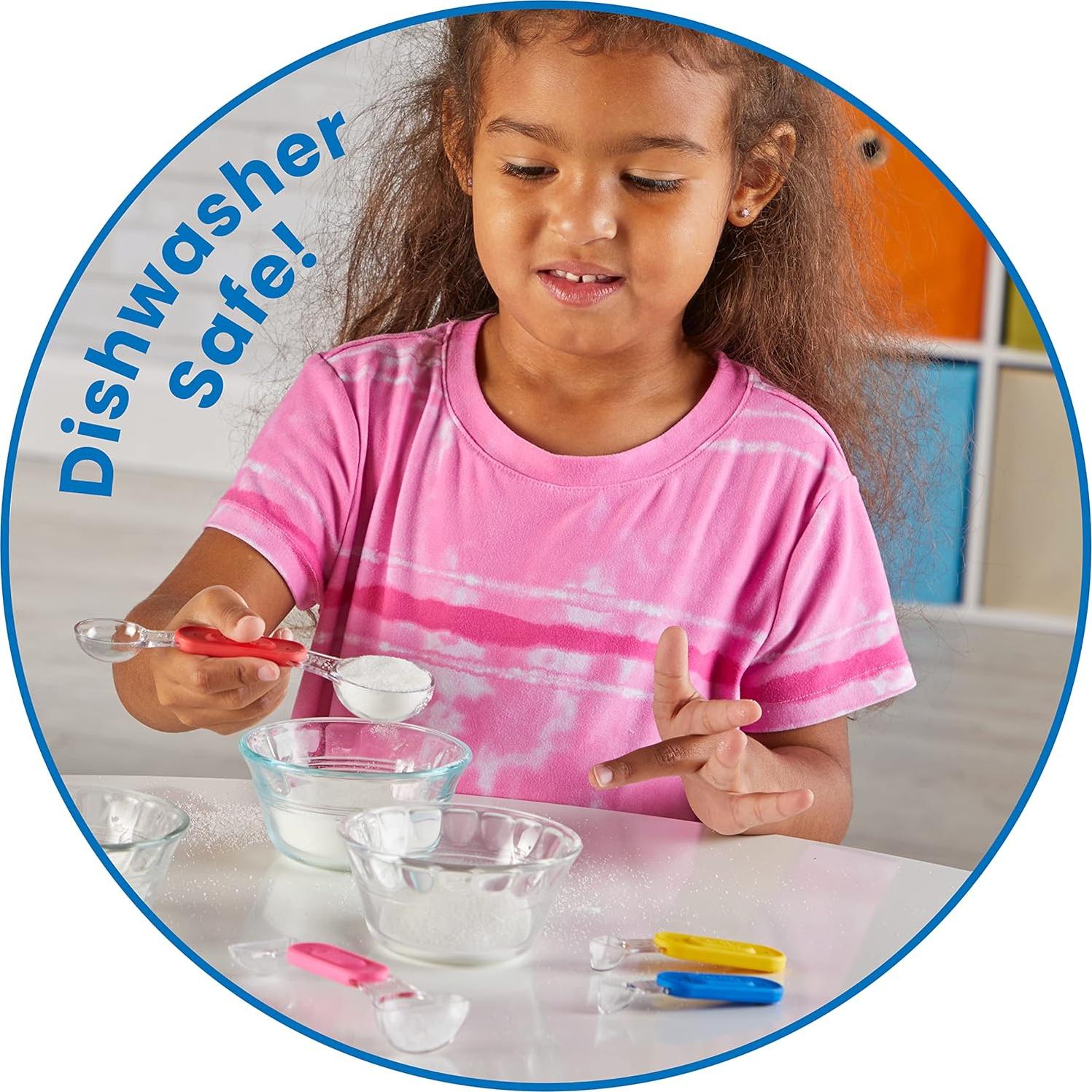 Cucharas Medidoras de Fracciones Arcoíris hand2mind - Juego de 4