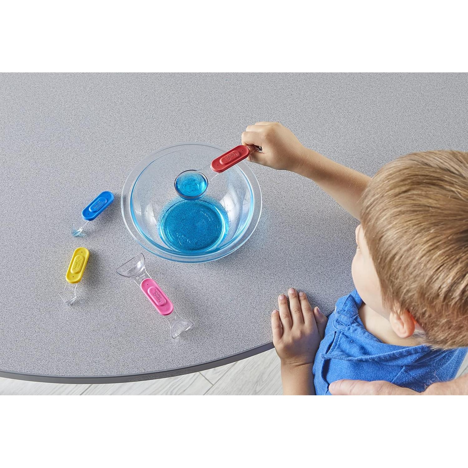 Cucharas Medidoras de Fracciones Arcoíris hand2mind - Juego de 4