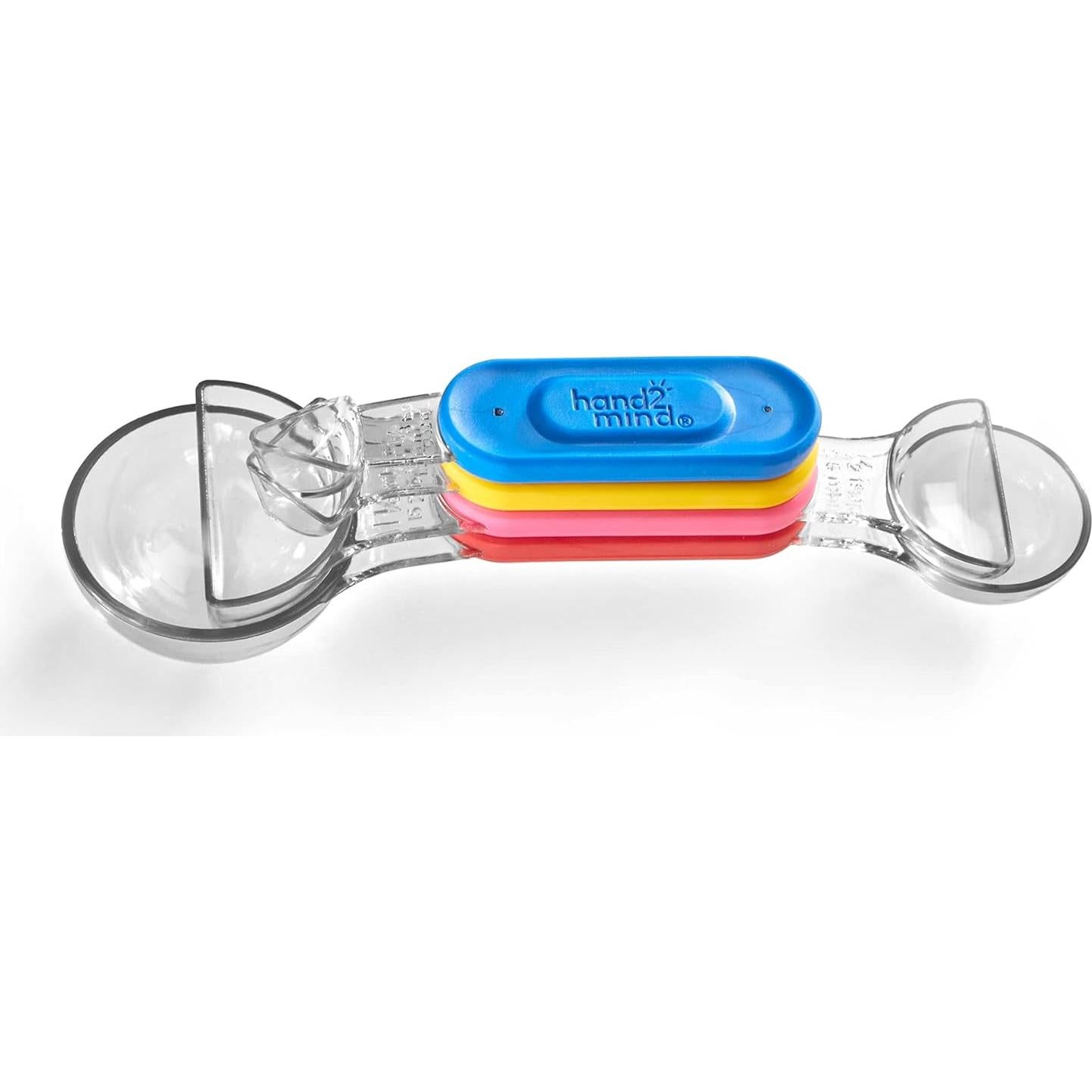 Cucharas Medidoras de Fracciones Arcoíris hand2mind - Juego de 4
