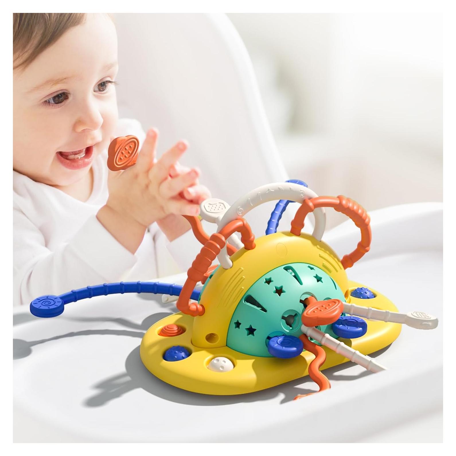 Juguete Sensorial Montessori VoMii con Ventosa para Silla Alta