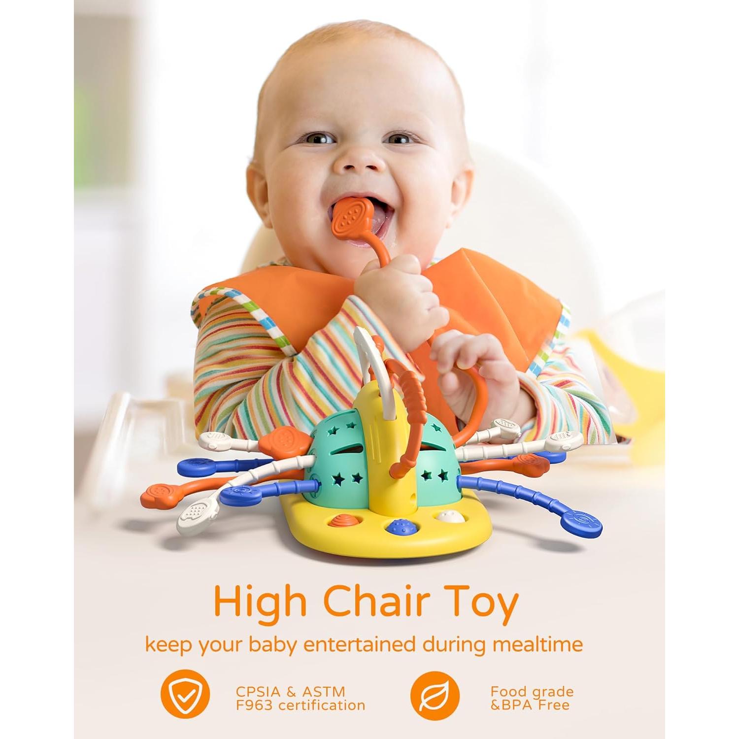 Juguete Sensorial Montessori VoMii con Ventosa para Silla Alta