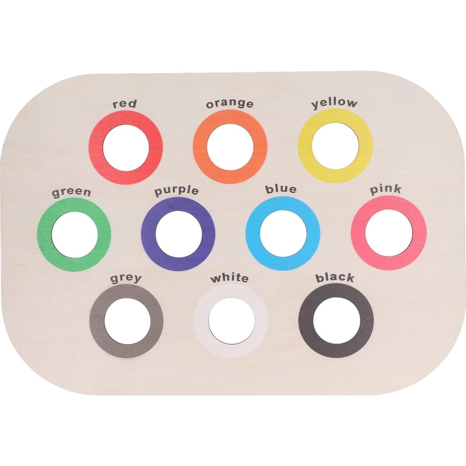 Tablero Clasificador de Colores de Madera Demeras 39x27cm