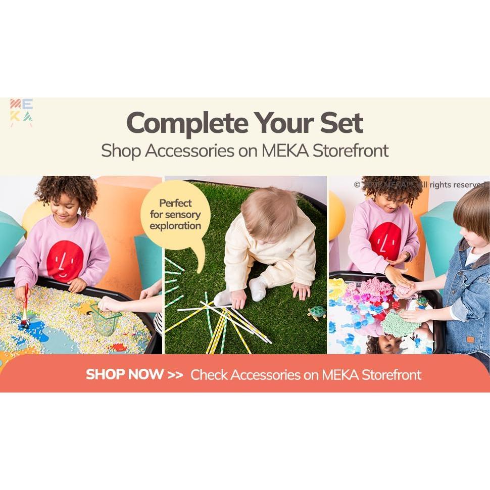 Bandeja Sensorial MEKA Tuff Tray Negra 96.5x96.5cm