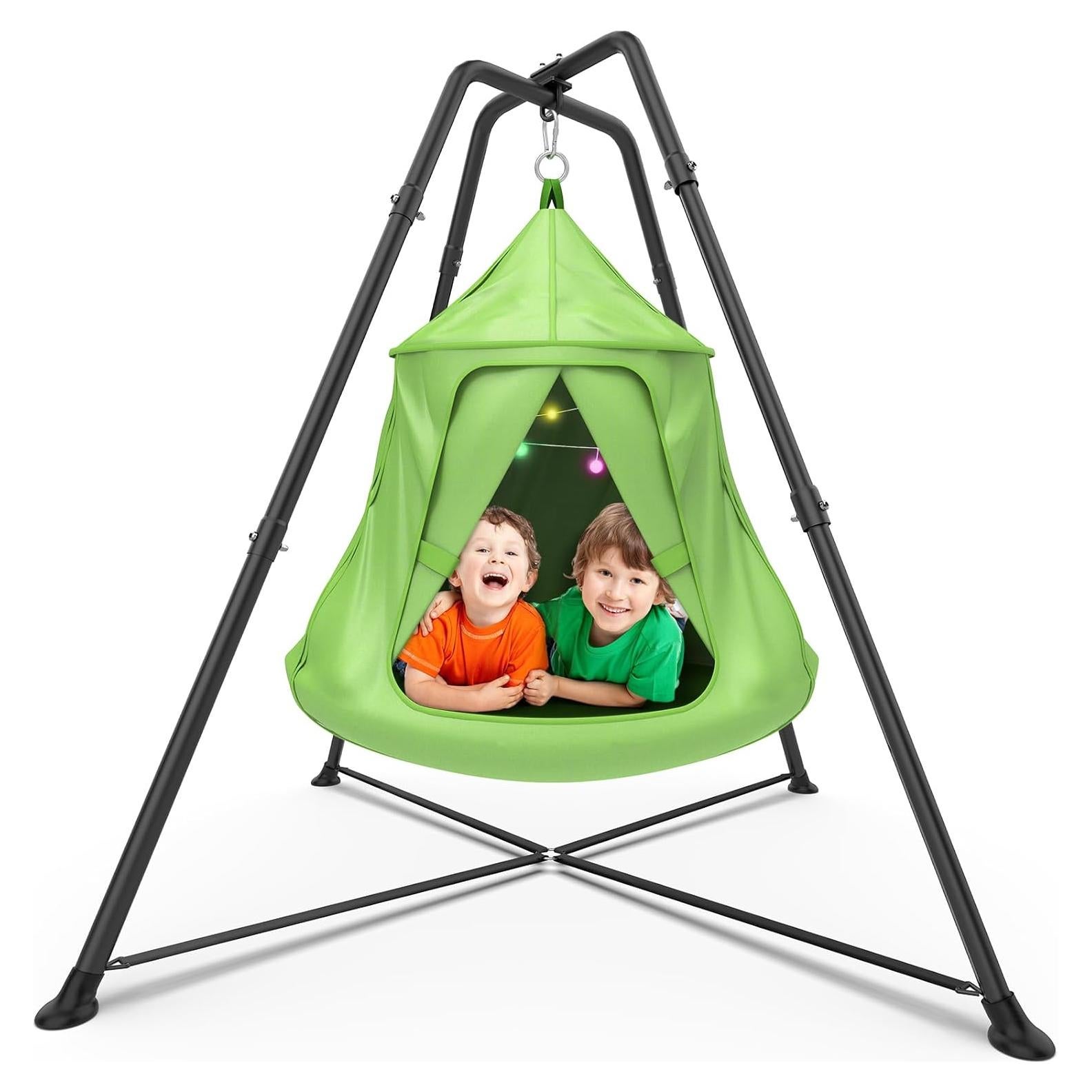 Juego de columpios G TALECO GEAR con soporte y luces LED