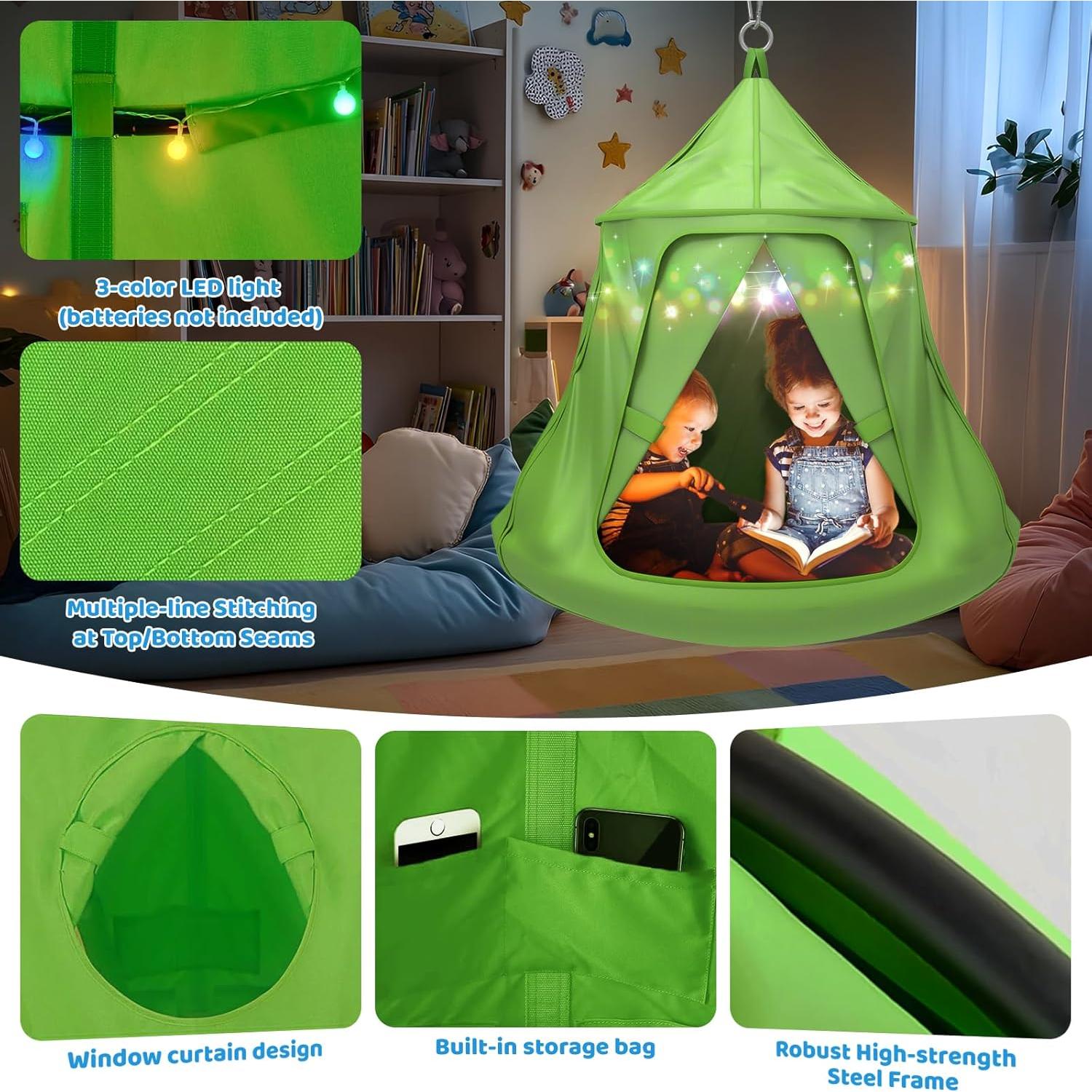 Juego de columpios G TALECO GEAR con soporte y luces LED