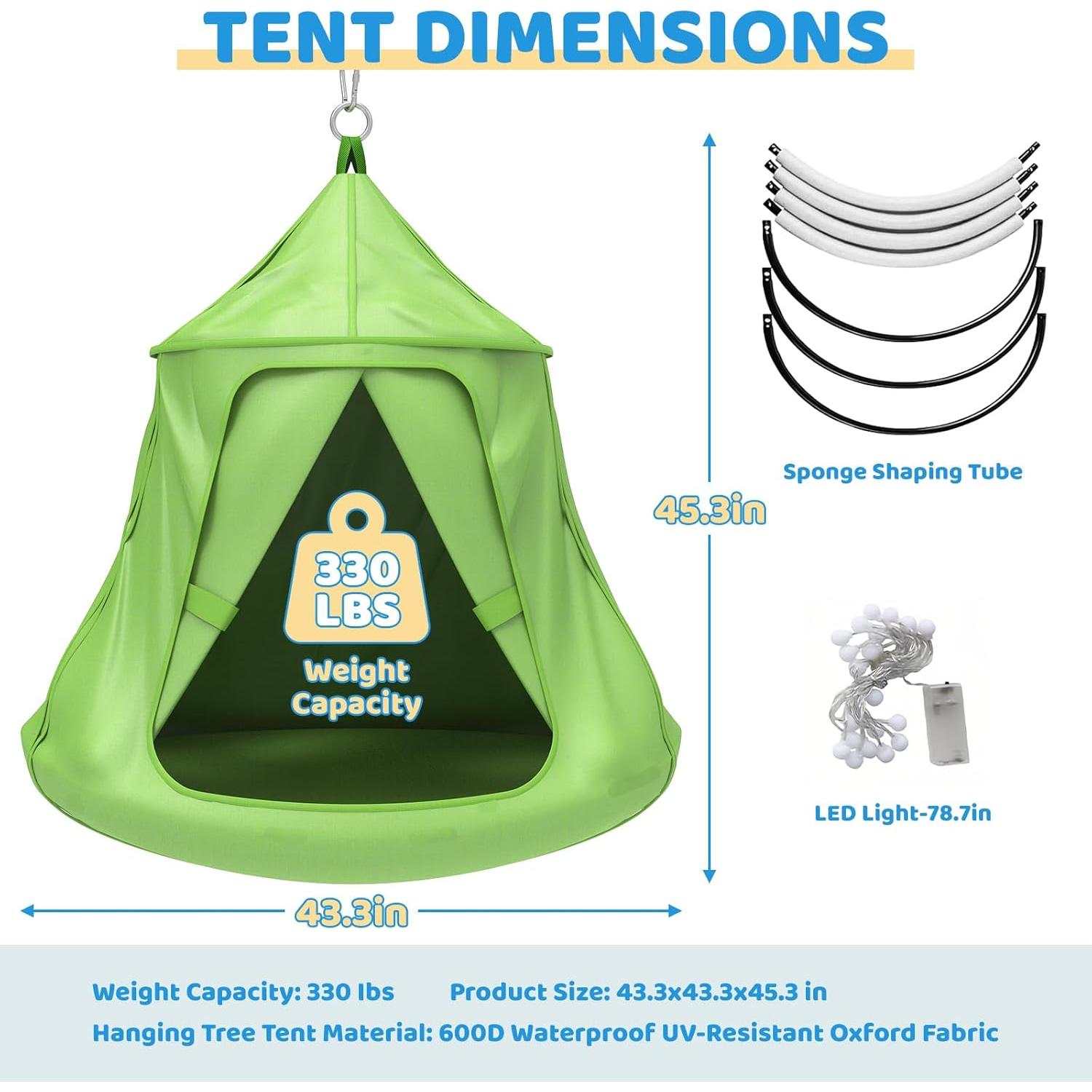 Juego de columpios G TALECO GEAR con soporte y luces LED