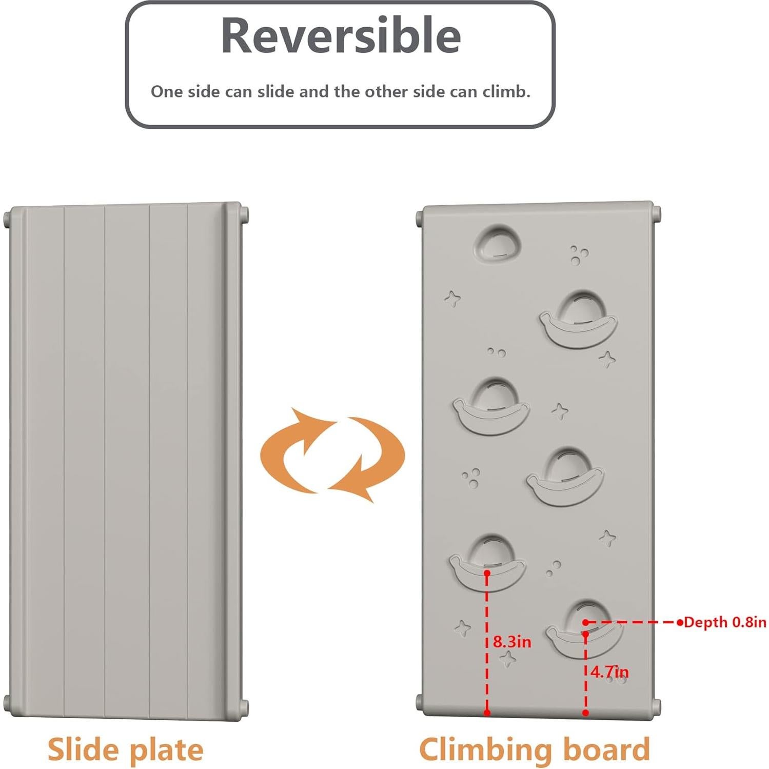 Tobogán de Escalada Interior LUUYOUU 4-en-1 Blanco