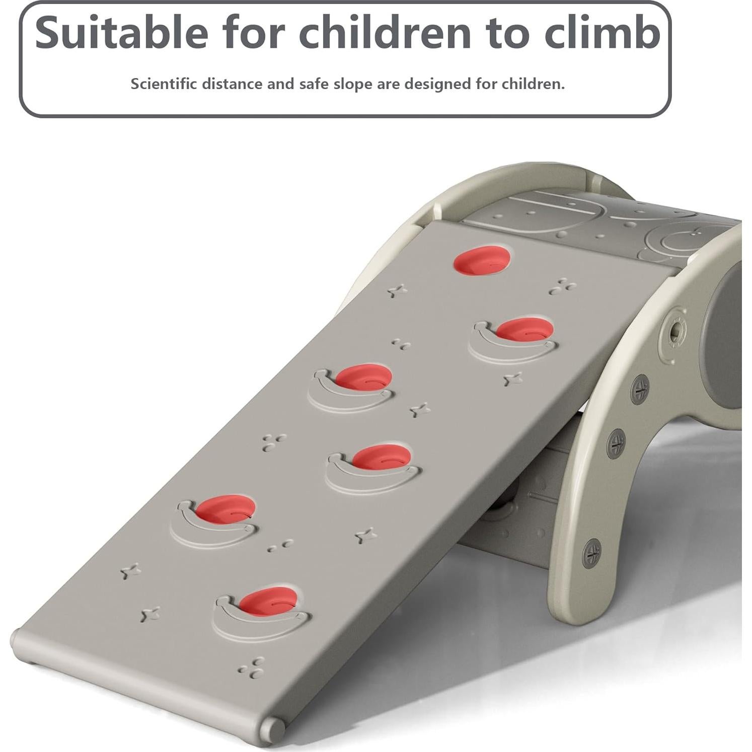 Tobogán de Escalada Interior LUUYOUU 4-en-1 Blanco