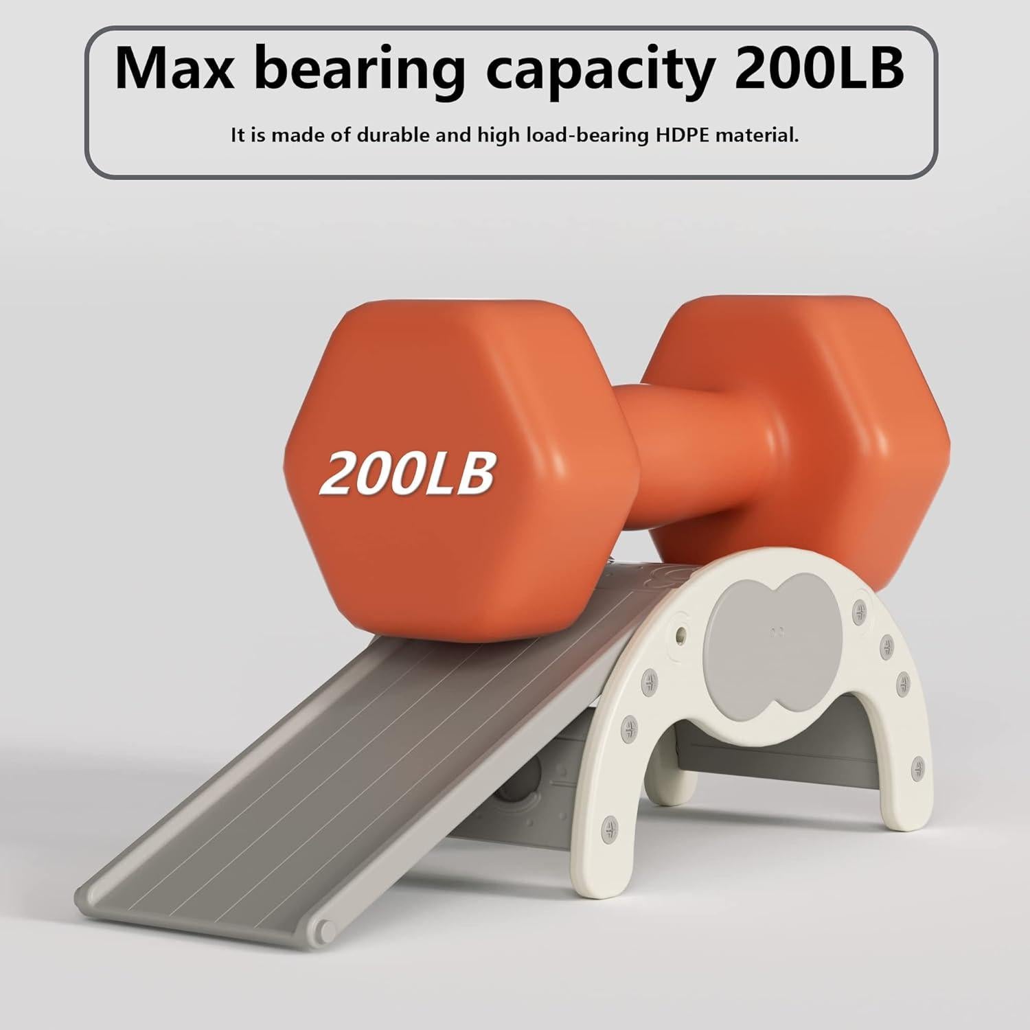 Tobogán de Escalada Interior LUUYOUU 4-en-1 Blanco