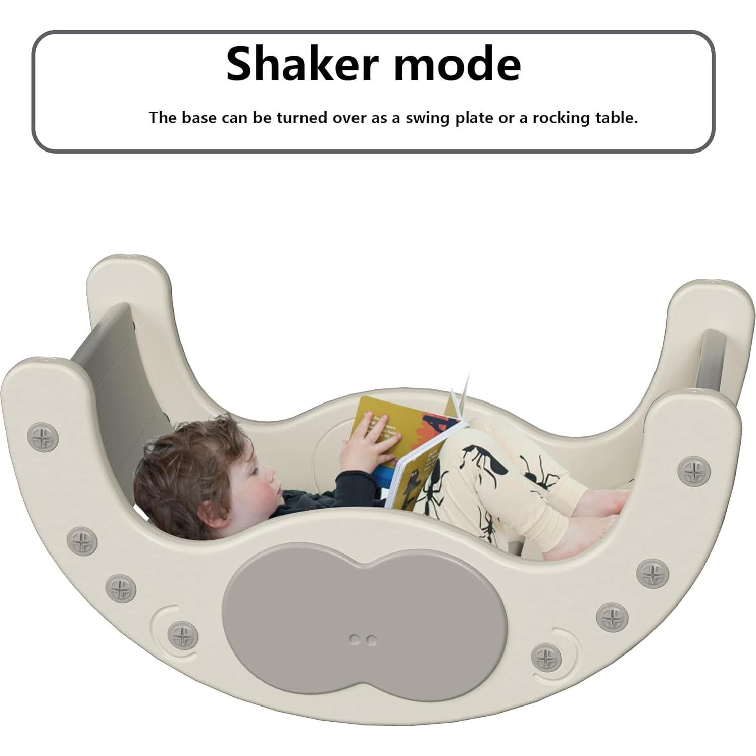 Tobogán de Escalada Interior LUUYOUU 4-en-1 Blanco