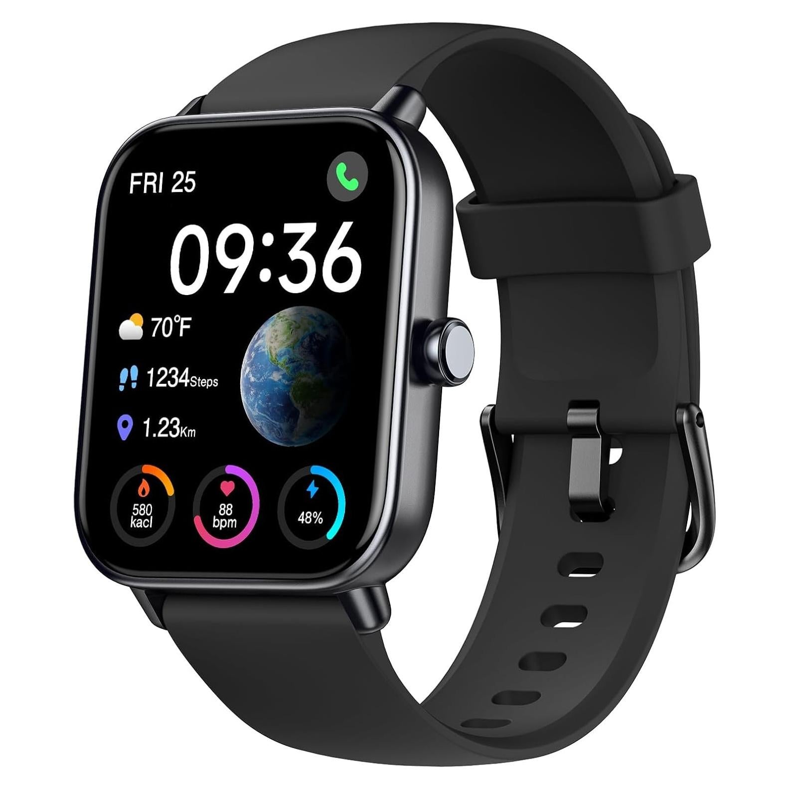 Reloj Inteligente ENOMIR Negro 1.8" HD Fitness Tracker