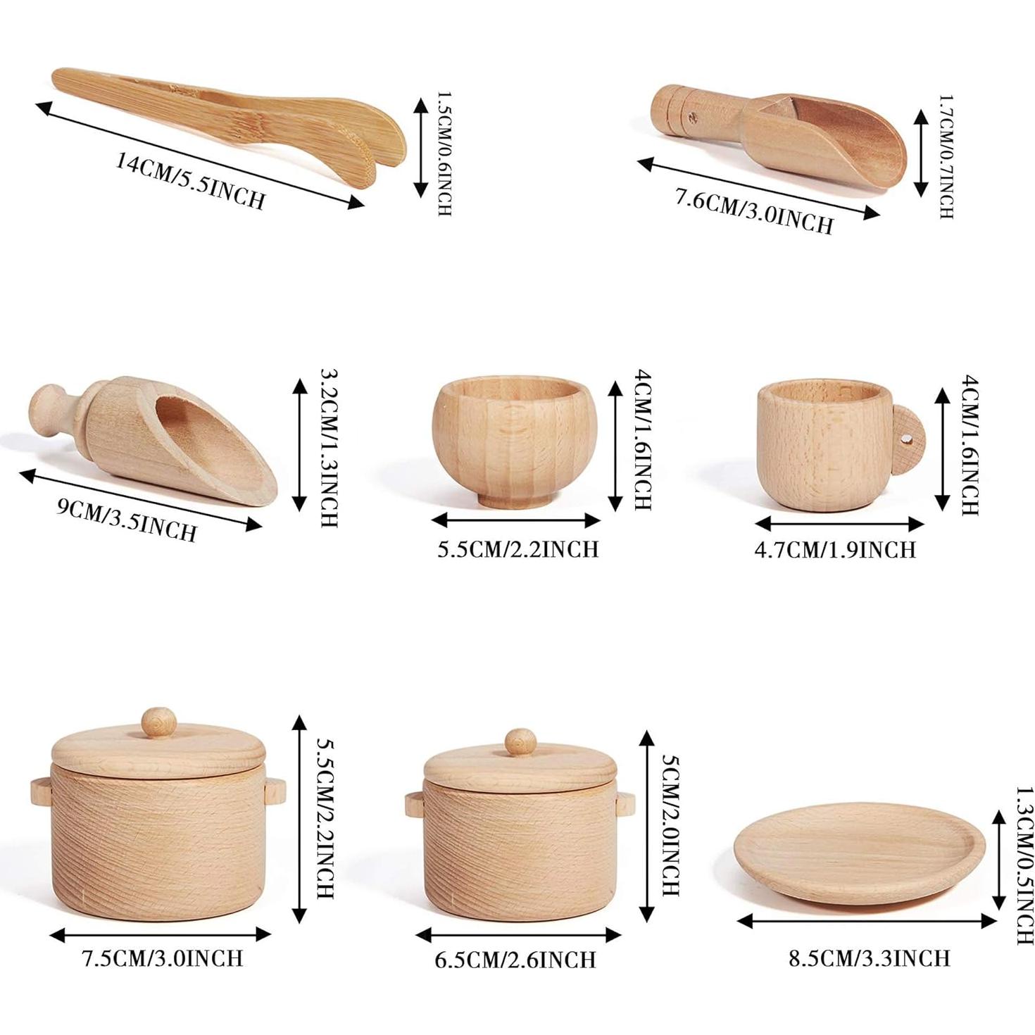 Caja Sensorial Montessori y Waldorf - Juguetes de Madera para Niños