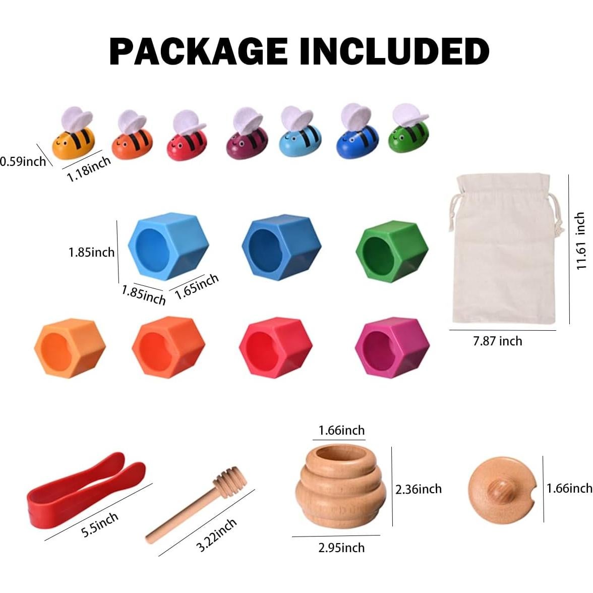 Caja Sensorial Montessori y Waldorf - Juguetes de Madera para Niños