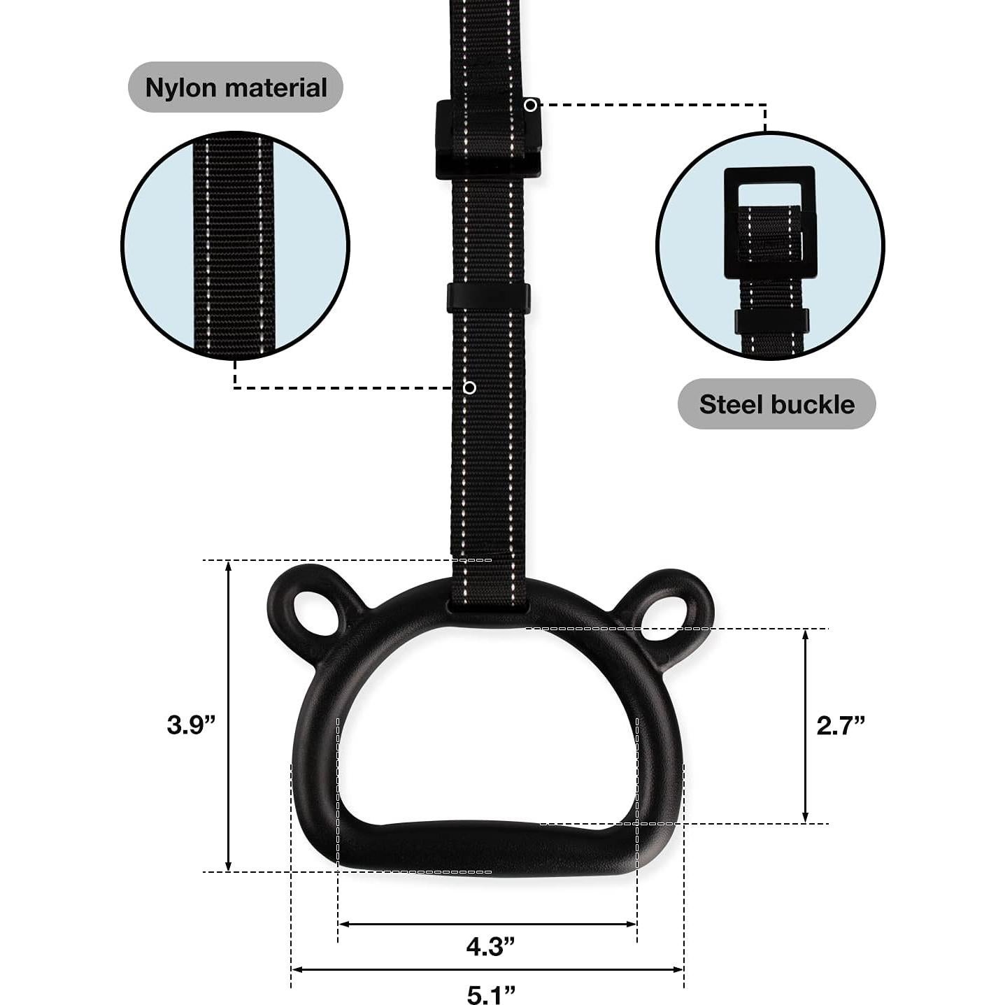 Anillas de Gimnasia para Niños EXQ Home Ajustables 100kg