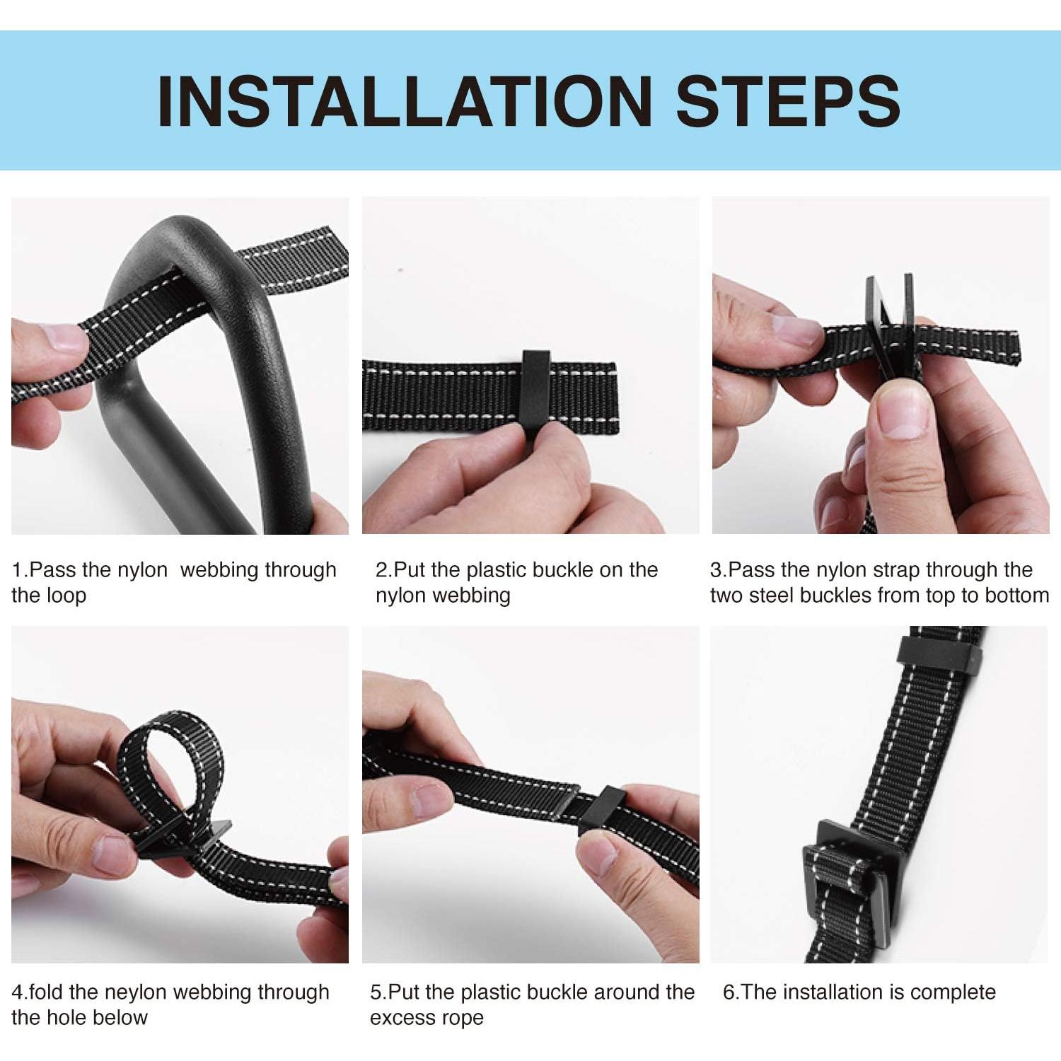 Anillas de Gimnasia para Niños EXQ Home Ajustables 100kg