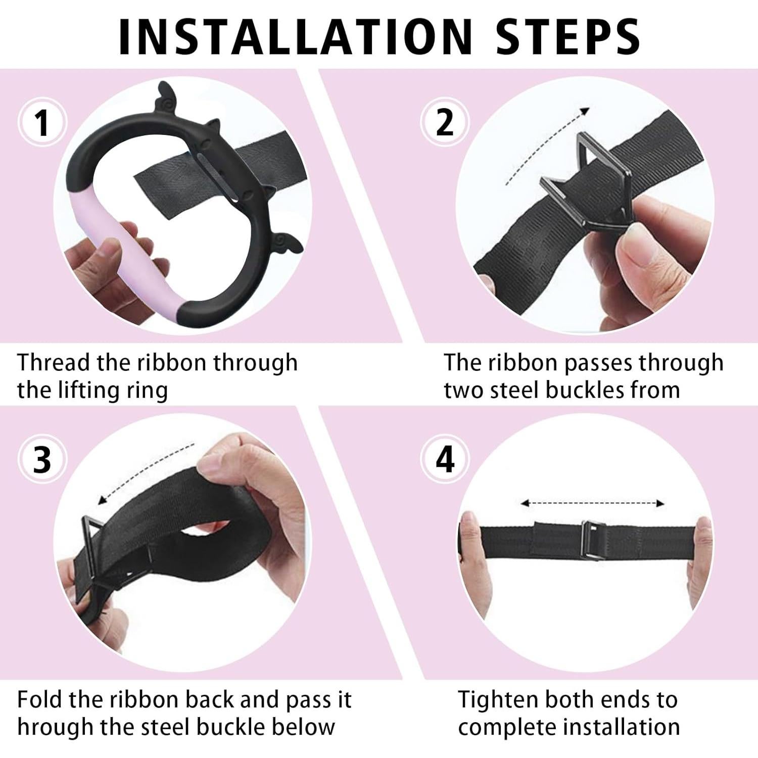 Anillas de Gimnasia GDLPZM para Niños con Correa Ajustable