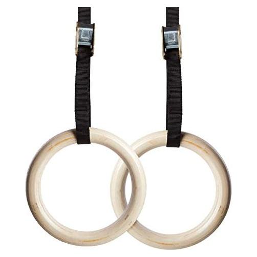 Anillos de Gimnasia de Madera NEXPRO con Correas de 4.57m