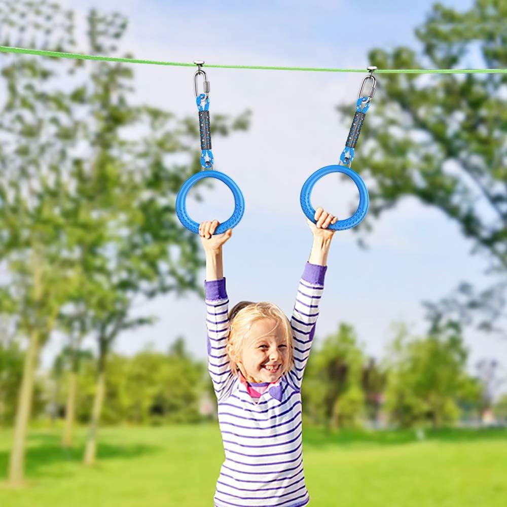 Anillos de Gimnasia Ninja Dolibest 2 Paquete Azul 45.72 cm